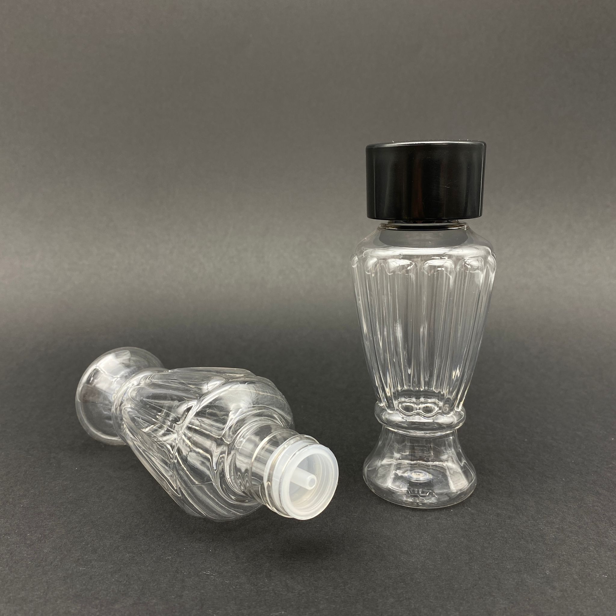 100 Cc Campet Vazo Hürrem Kolonya Şişesi - Siyah Kolonya Kapaklı - Kolonya Tıpalı - 100 Ml Campet Kolonya Şişesi
