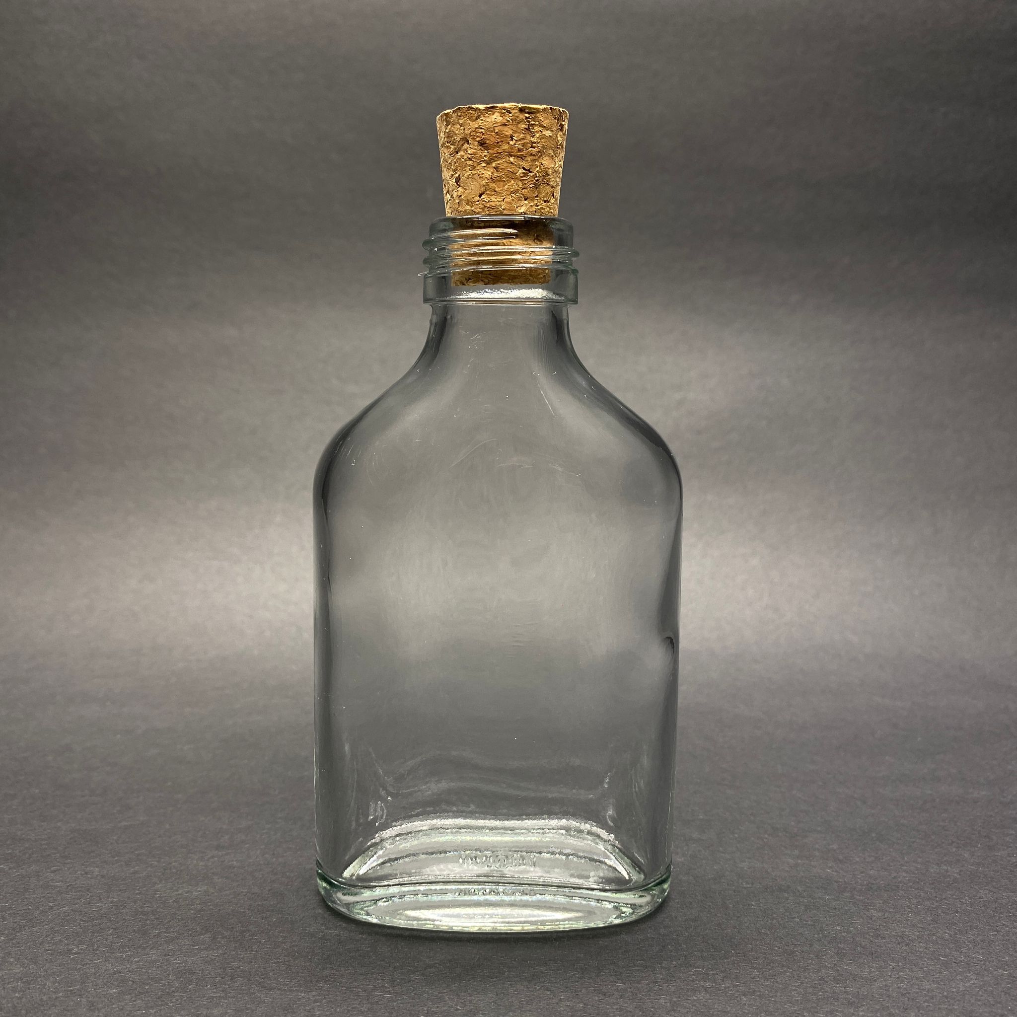 100 Cc Coldbrew Yassı Cam Şişe - Doğal Mantar Tıpalı - 100 Ml Yassı Soğuk Kahve Şişe