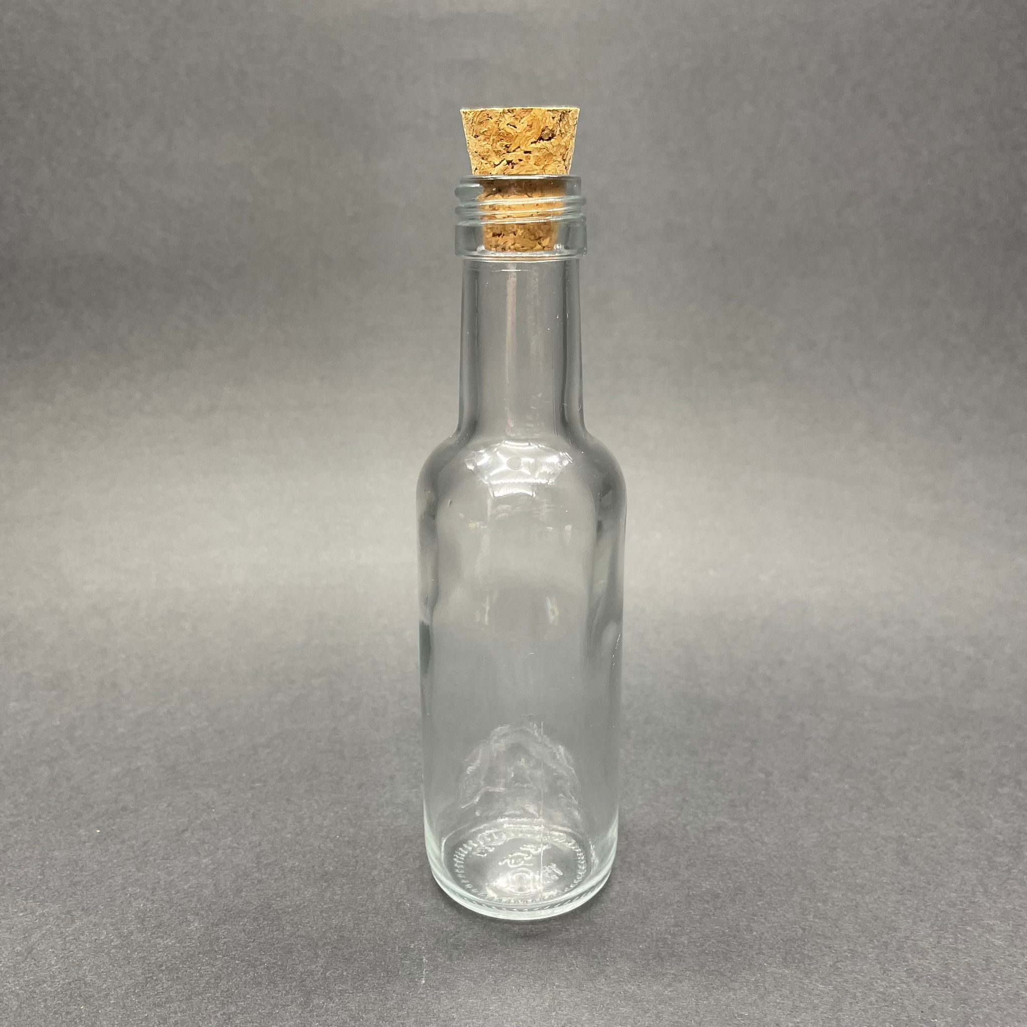 100 Cc Dorika Cam Şişe - Mantar Tıpalı (Ağız Çapı 25 Mm)  - 100 Ml Şeffaf Cam Dorika Şişe