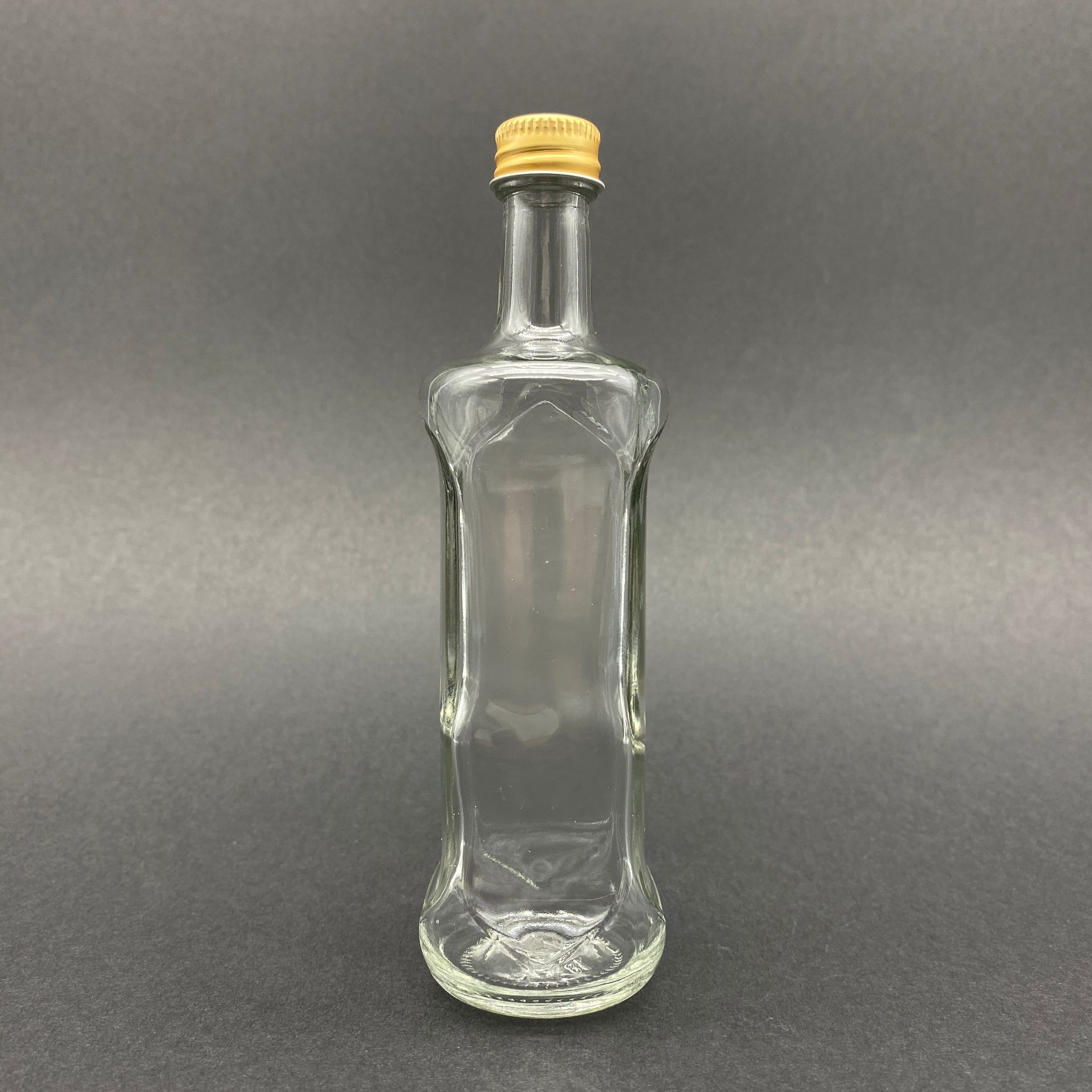 100 Cc Dorika Sos Şişesi - Gold Alüminyum Kapaklı - 100 Ml Cam Acı Sos Şişesi