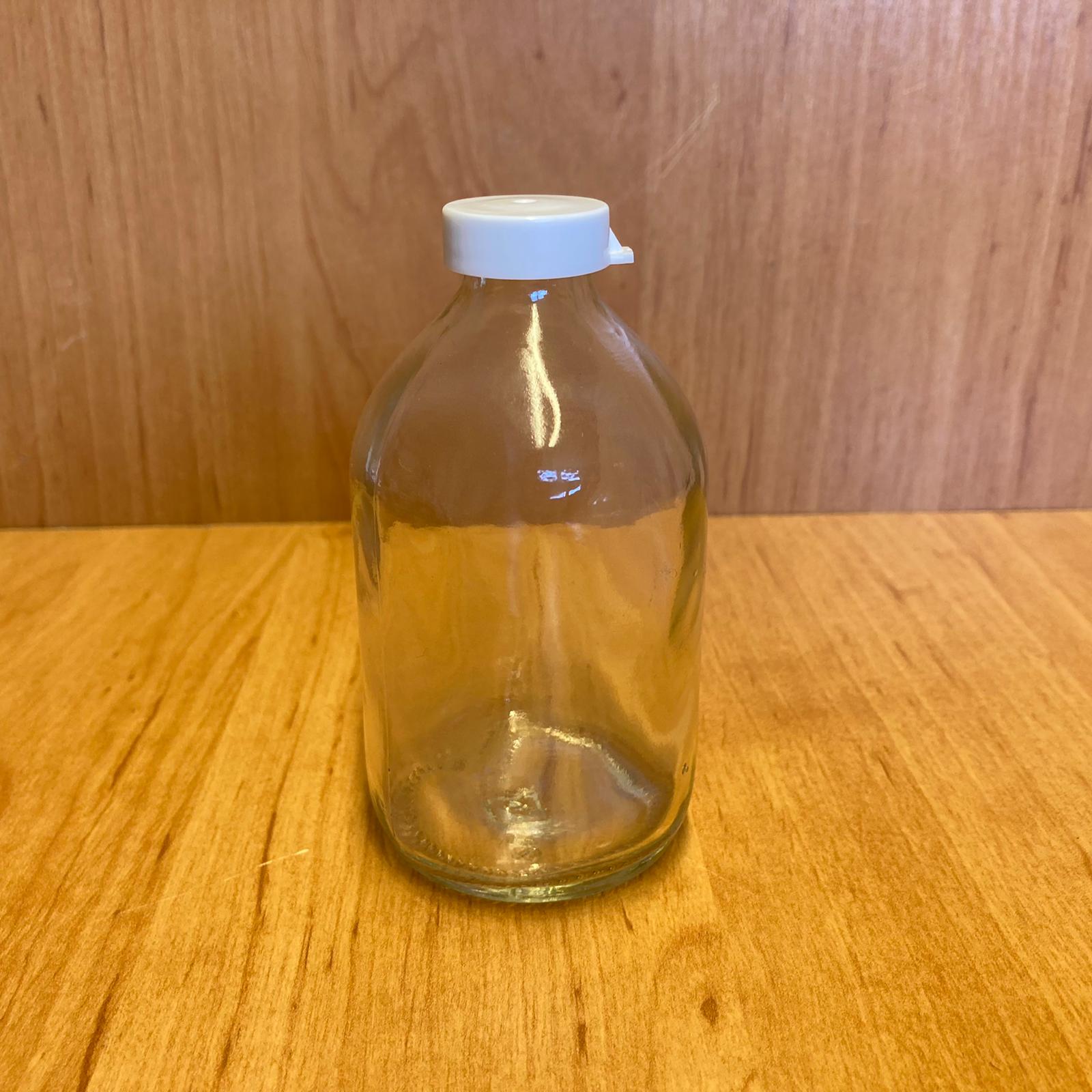 100 Cc Flakon Penisilin Şişesi - Beyaz Kapaklı - 100 Ml Kapaklı Cam Şişe - Sızdırmaz - Elle Kapanır
