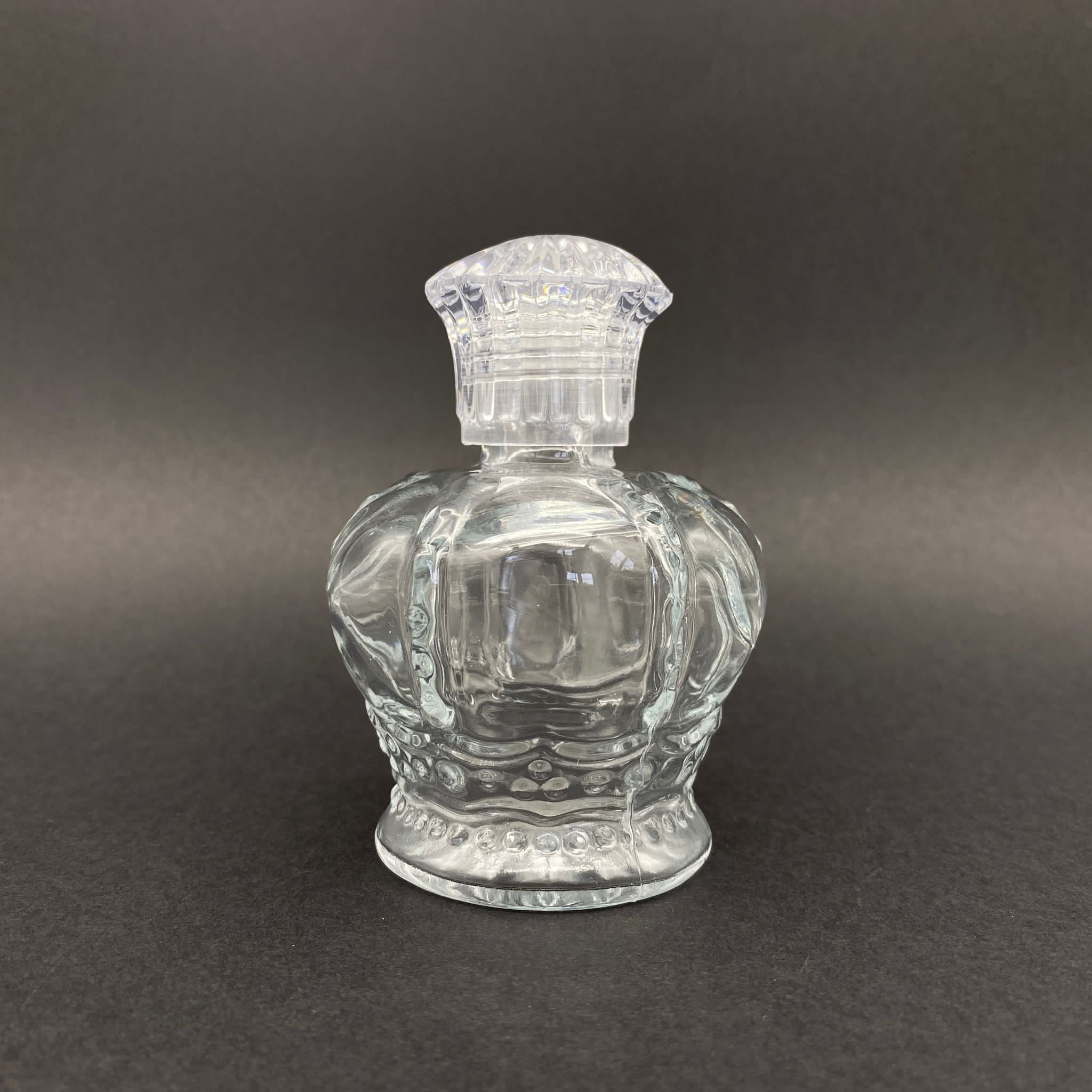 100 Cc Kral Tacı Cam Kolonya Şişesi - Kristal Kapaklı - 100 Ml Cam Kolonya Şişesi