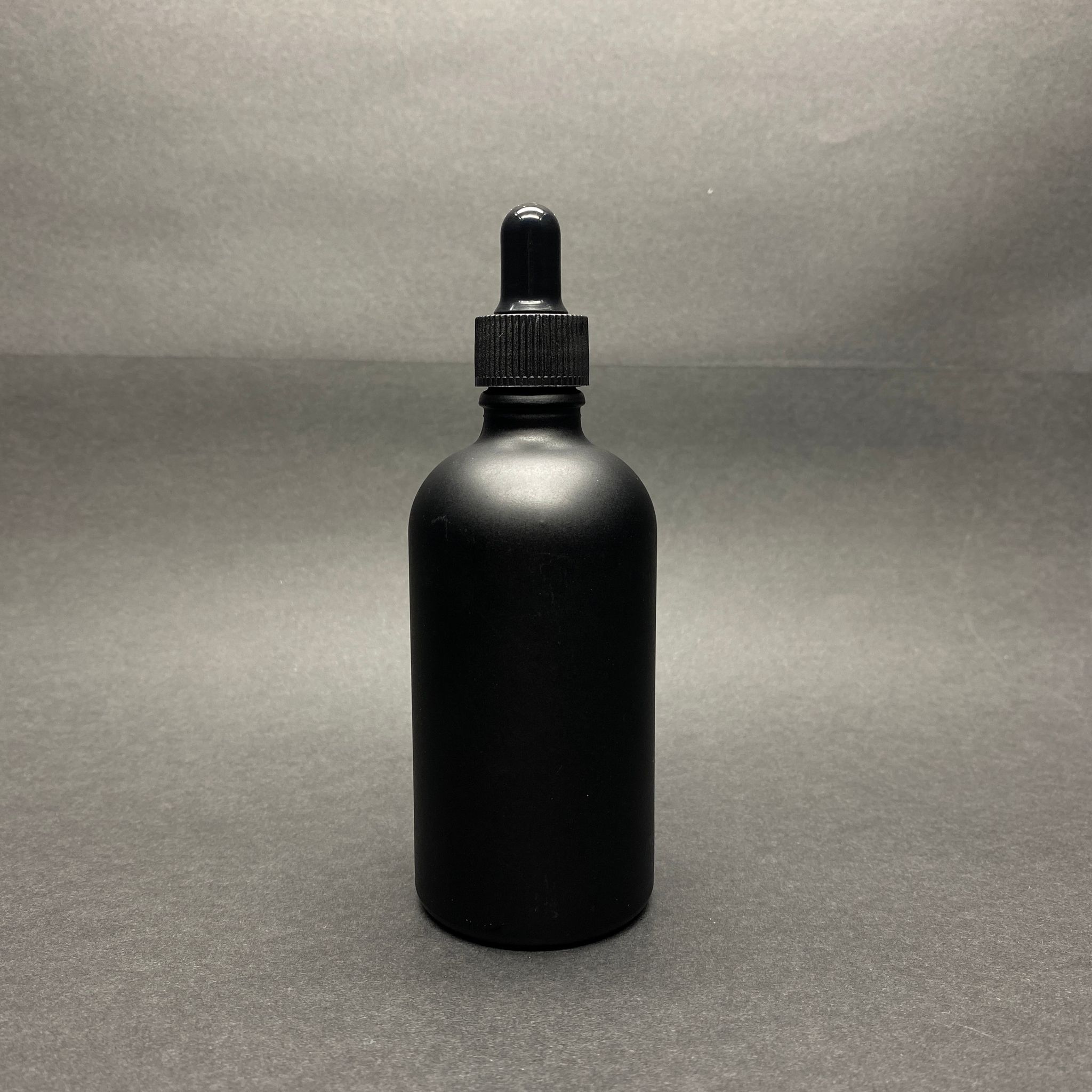 100 Cc Mat Siyah Cam Şişe - Cam Damlalıklı Takım - 100 Ml Siyah Cam Damlalıklı Cam Şişe - Siyah Emzik + Siyah Plastik Kapak