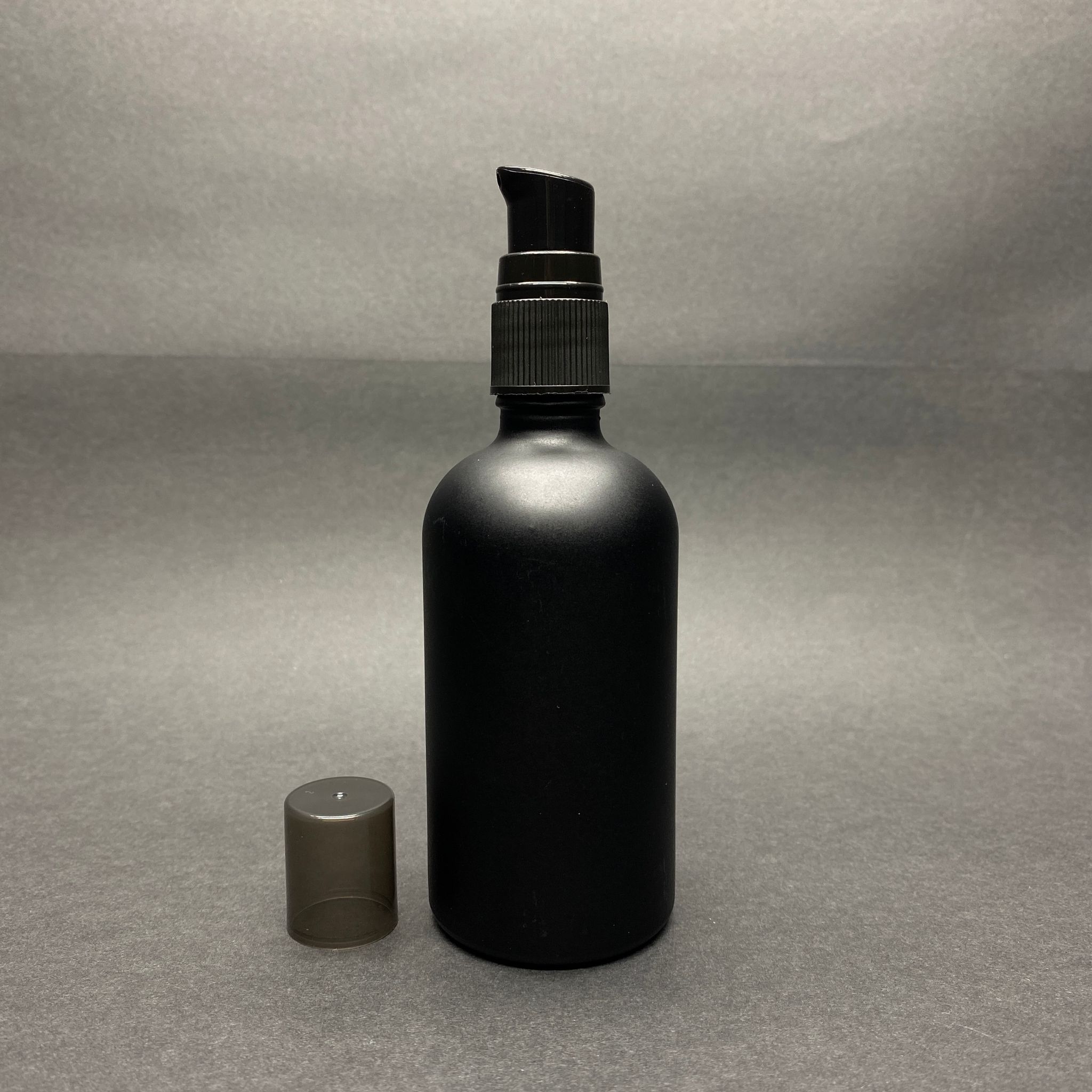100 Cc Mat Siyah Cam Şişe - Siyah Losyon - 100 Ml Siyah Pompalı Cam Şişe - Yoğun Kıvamlı Sıvılarda Kullanılır