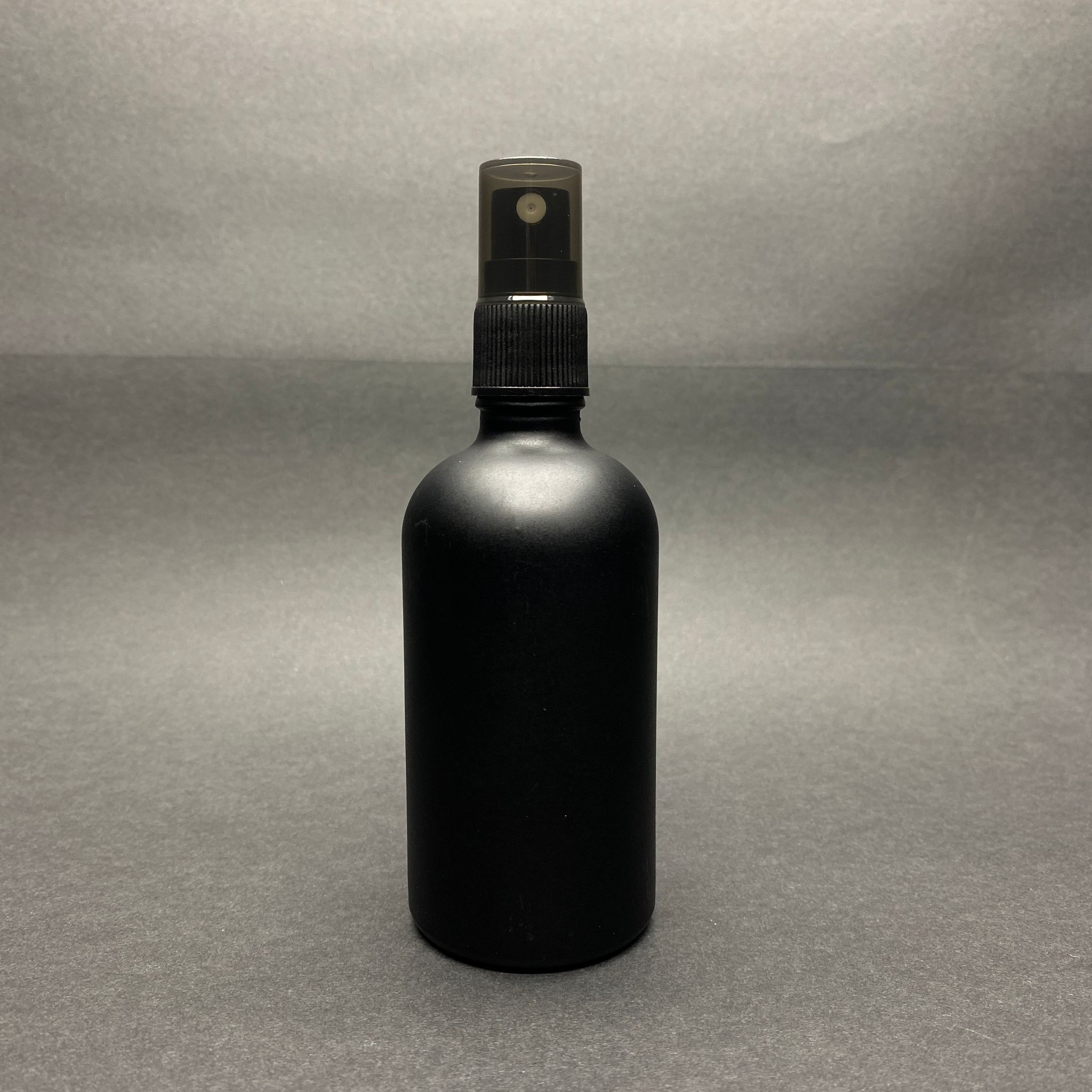 100 Cc Mat Siyah Cam Şişe - Siyah Spreyli - 100 Ml Siyah Spreyli Cam Şişe