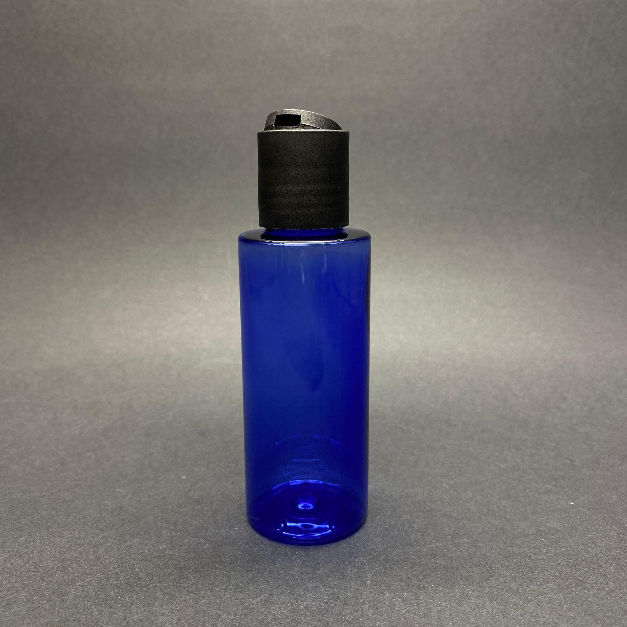 100 Cc Mavi Küt Boyunlu Pet Şampuan Şişesi -  100 Ml Siyah Disktop Şampuan Kapaklı