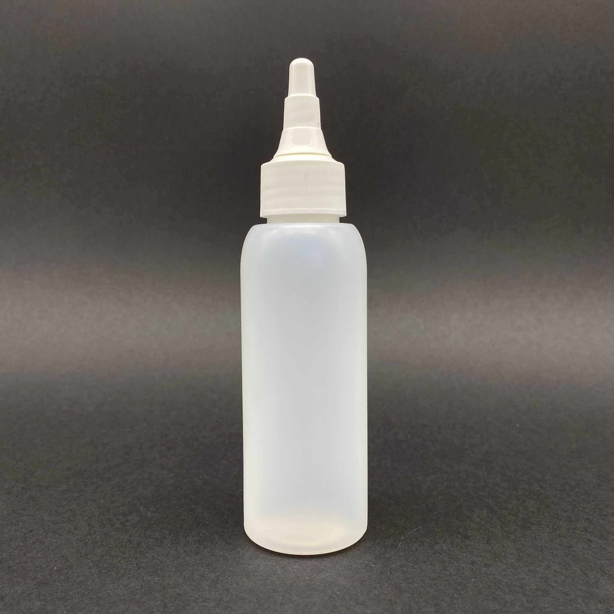 100 Cc Natürel Şişe - Beyaz Akıtıcılı Asansör Kapaklı - 100 Ml Plastik Natürel Şişe