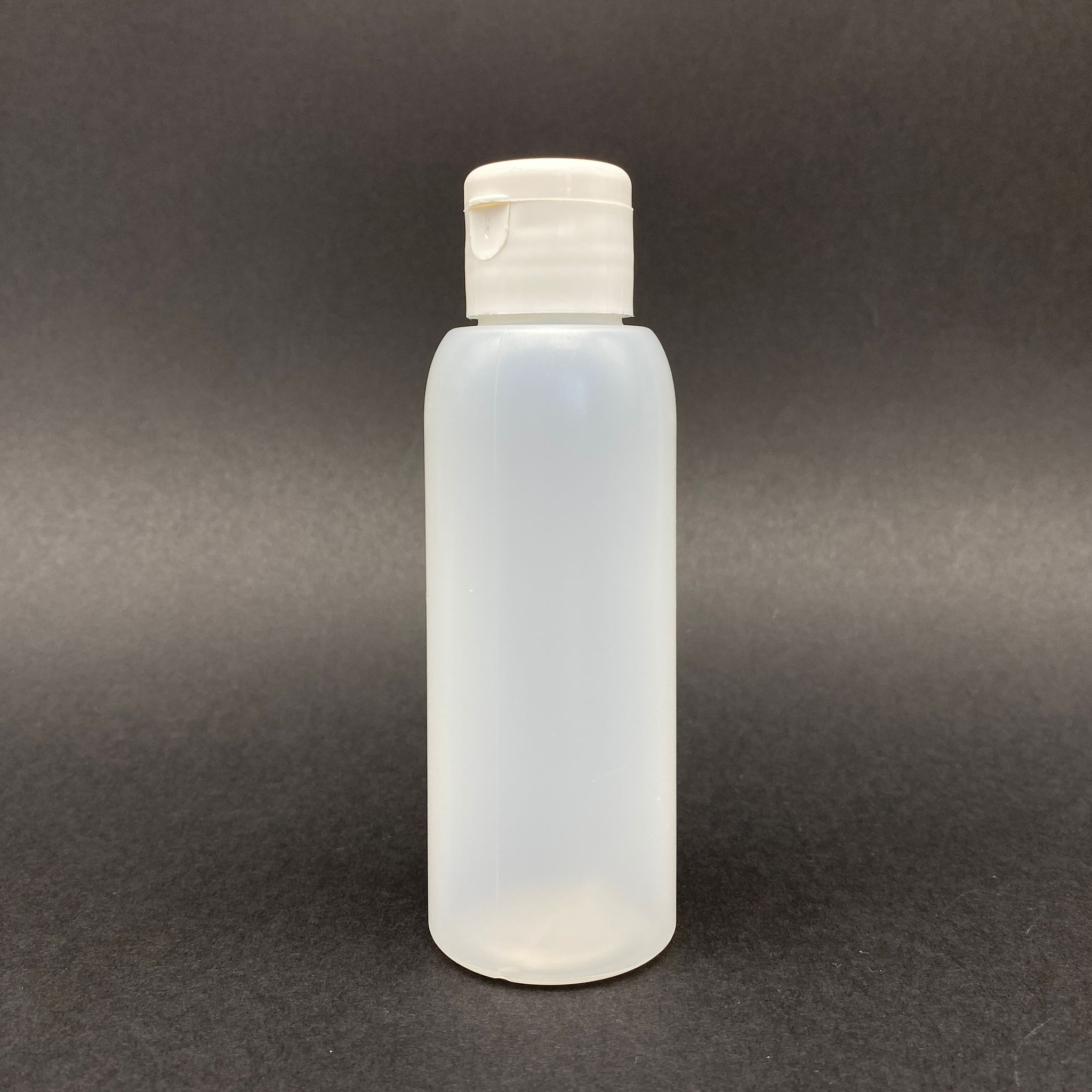100 Cc Natürel Şişe - Beyaz Akıtıcılı Fliptop Açılır Kapanır Kapaklı - 100 Ml Plastik Natürel Şişe