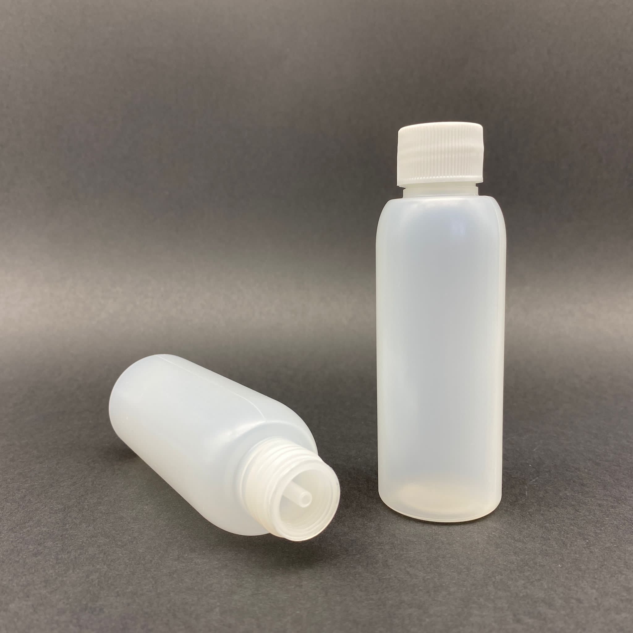 100 Cc Natürel Şişe - Beyaz Kapaklı - Kolonya Tıpalı - 100 Ml Plastik Kolonya Şişesi