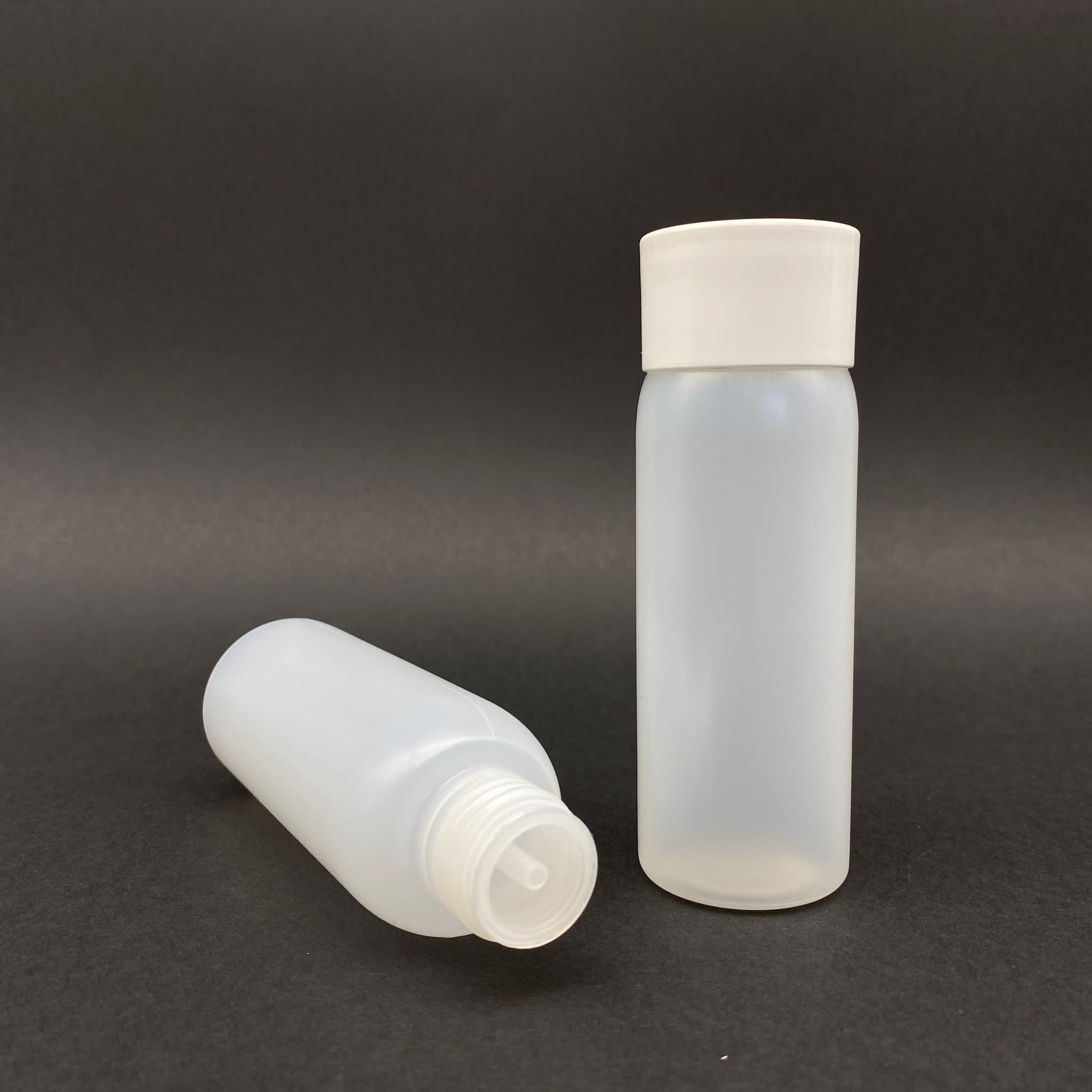 100 Cc Natürel Şişe - Beyaz Kolonya Kapaklı - Kolonya Tıpalı - 100 Ml Plastik Kolonya Şişesi