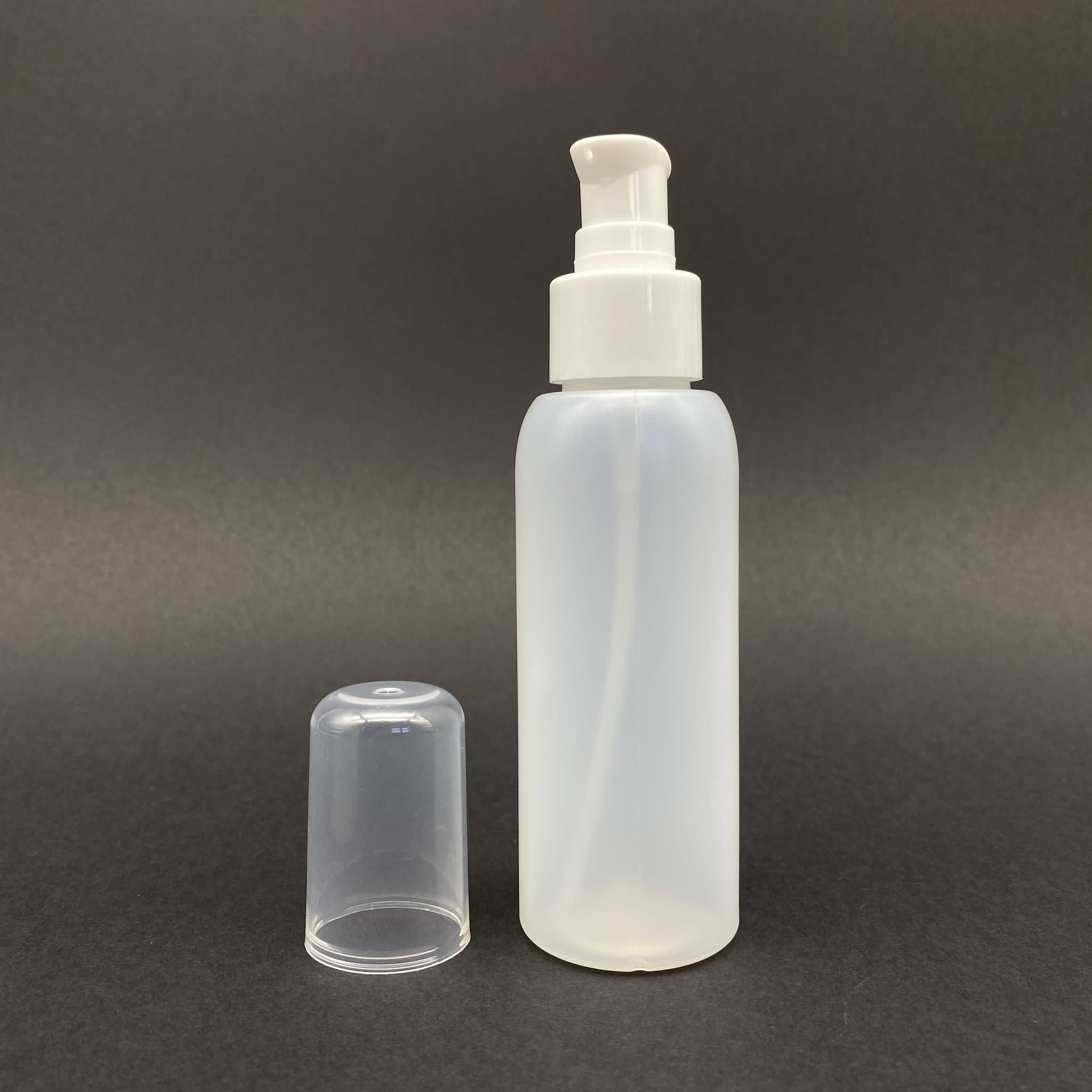 100 Cc Natürel Şişe - Beyaz Losyon Pompalı - 100 Ml Plastik Pompalı Şişe (Yoğun Kıvamlı Sıvılarda Tıkanmaz)