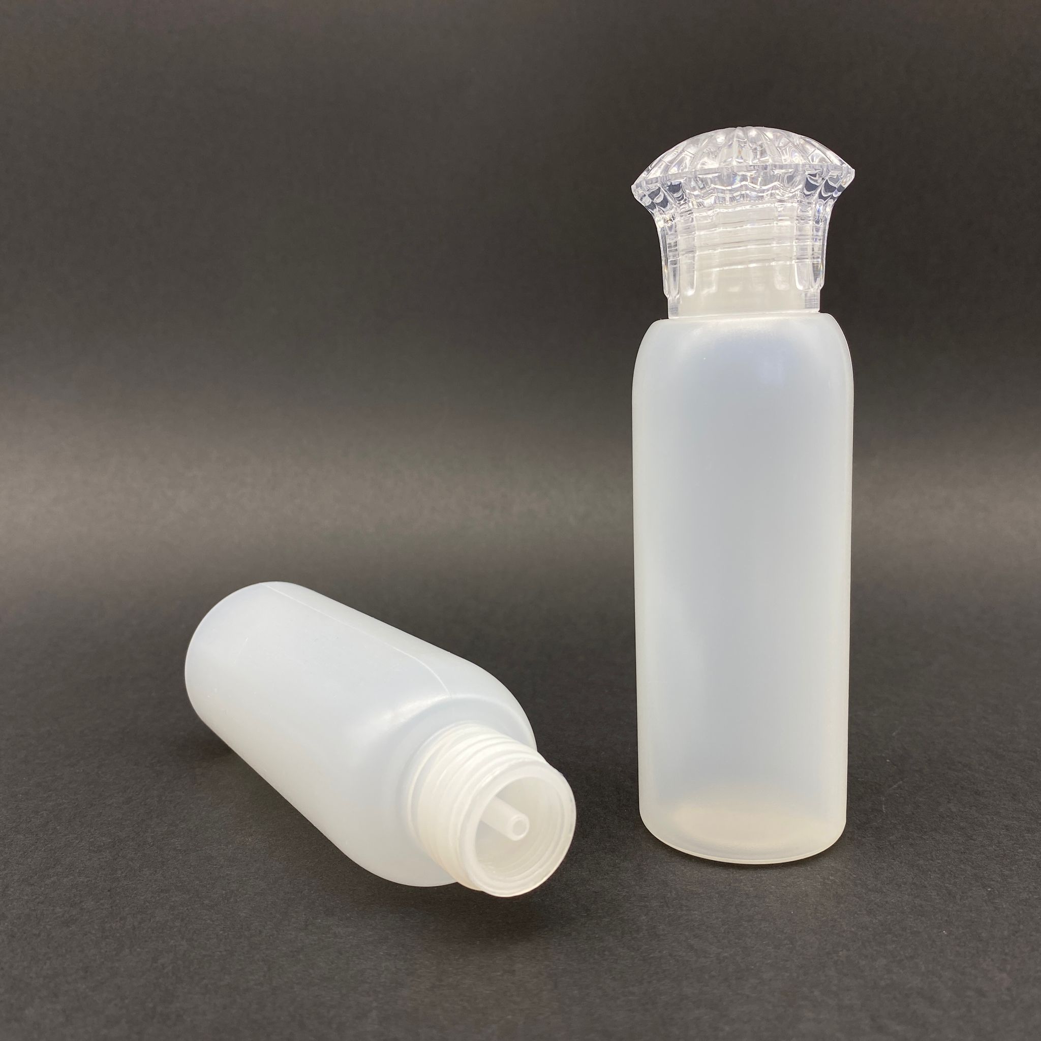 100 Cc Natürel Şişe - Kristal Kapaklı - Kolonya Tıpalı - 100 Ml Plastik Kolonya Şişesi