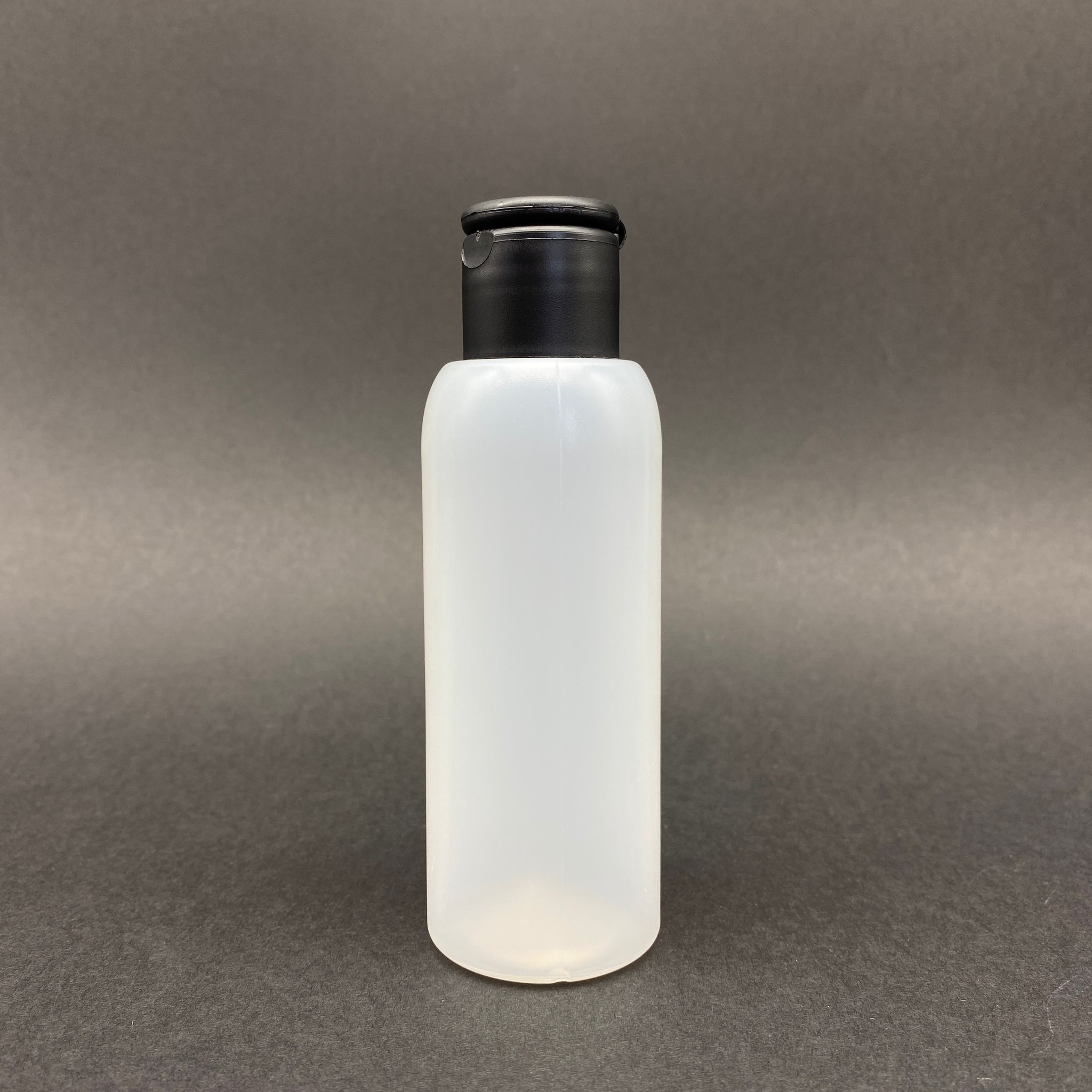 100 Cc Natürel Şişe - Siyah Akıtıcılı Fliptop Açılır Kapanır Kapaklı - 100 Ml Plastik Natürel Şişe