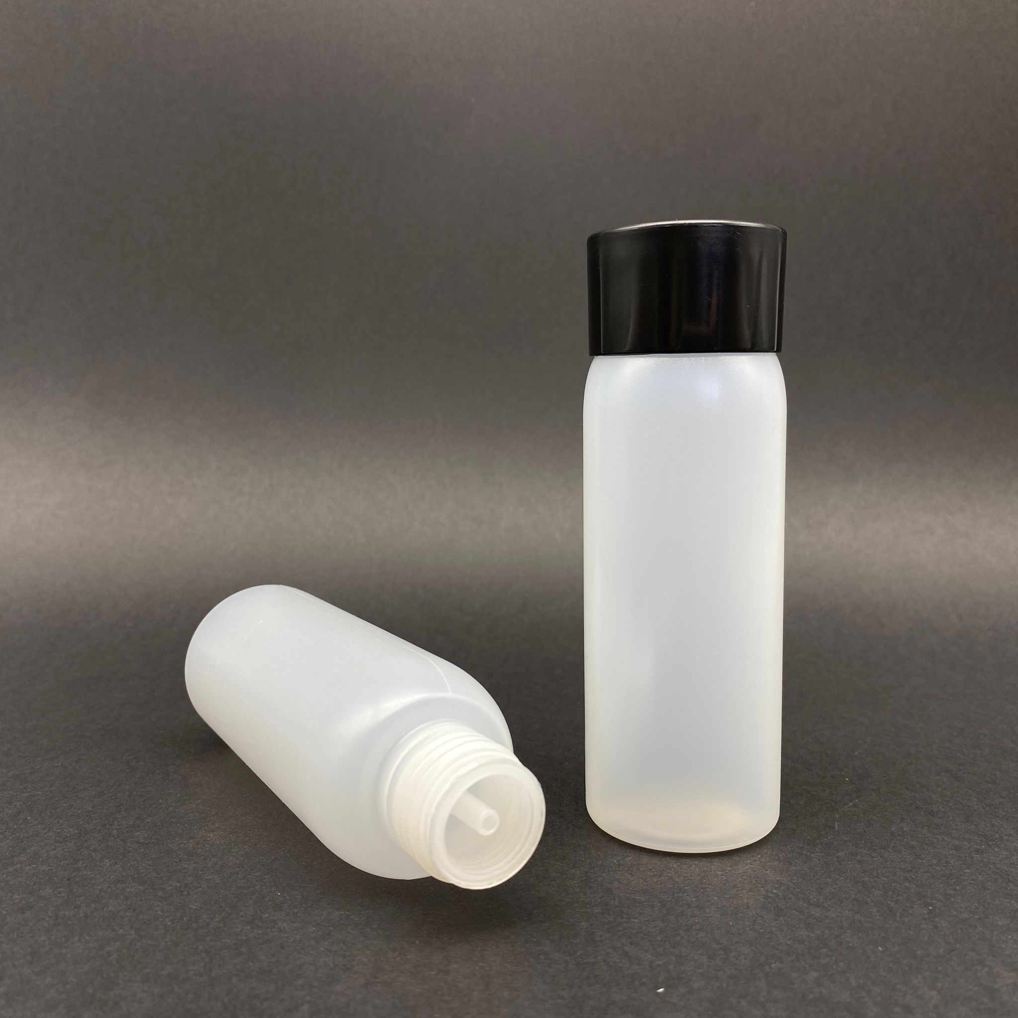 100 Cc Natürel Şişe - Siyah Kolonya Kapaklı - Kolonya Tıpalı - 100 Ml Plastik Kolonya Şişesi