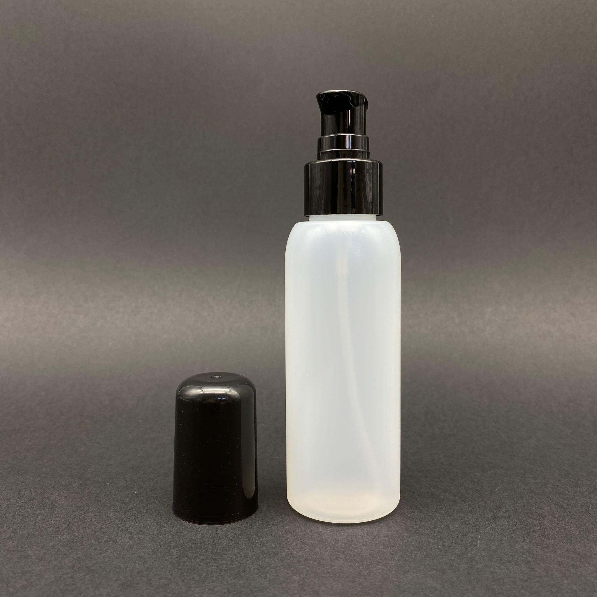 100 Cc Natürel Şişe - Siyah Losyon Pompalı - 100 Ml Plastik Pompalı Şişe (Yoğun Kıvamlı Sıvılarda Tıkanmaz)