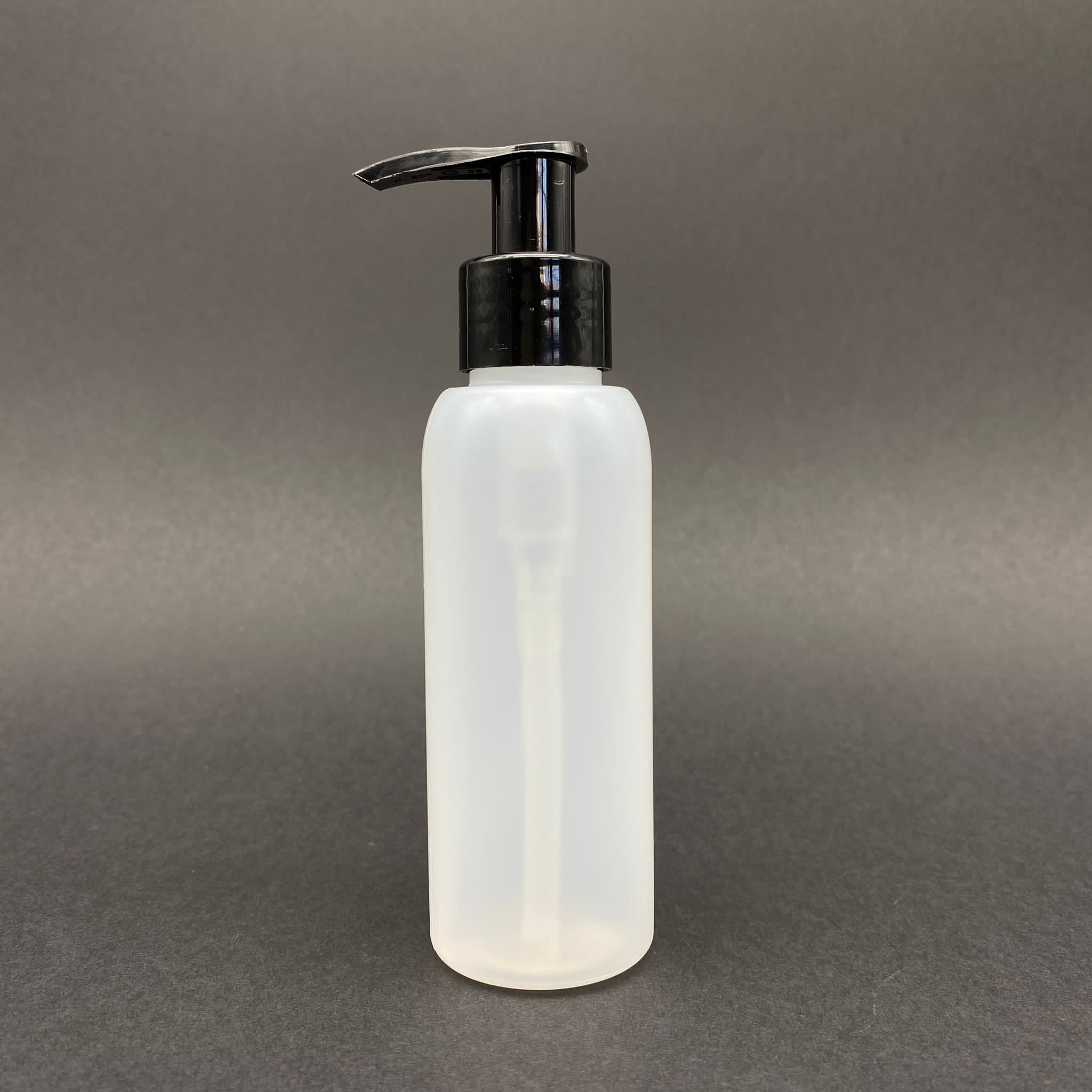 100 Cc Natürel Şişe - Siyah Pompalı - 100 Ml Plastik Pompalı Şişe (Yoğun Kıvamlı Sıvılarda Tıkanmaz)