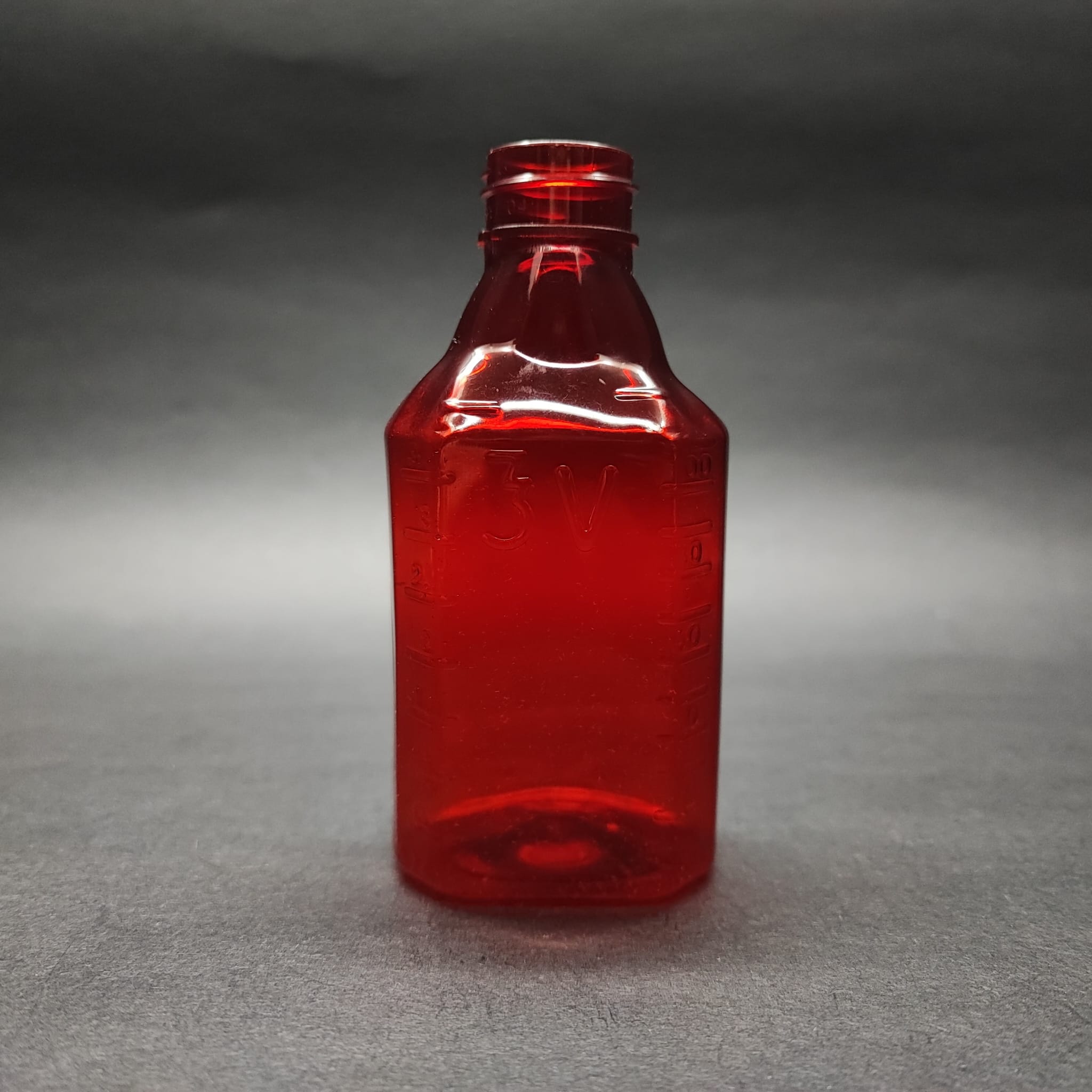 100 Cc Ölçekli Pet Şişe - 24 Ağız - 100 Ml Ve Oz Ölçülü Kırmızı Pet Şişe