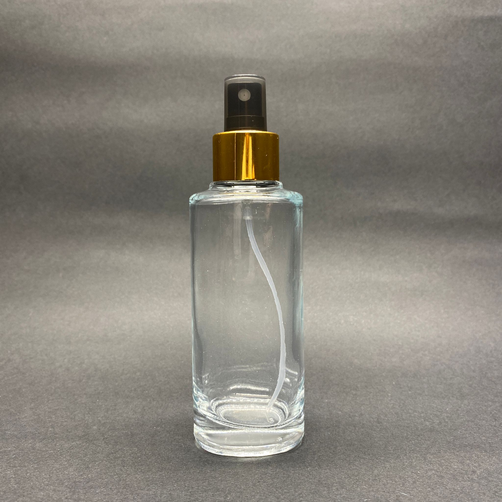 100 Cc Oval Parfüm Şişesi - Gold Spreyli Takım - 100 Ml Cam Oval Parfüm Şişesi (Vidalı Ağız - Elle Kapanır - Tekrar Doldurulabilir)