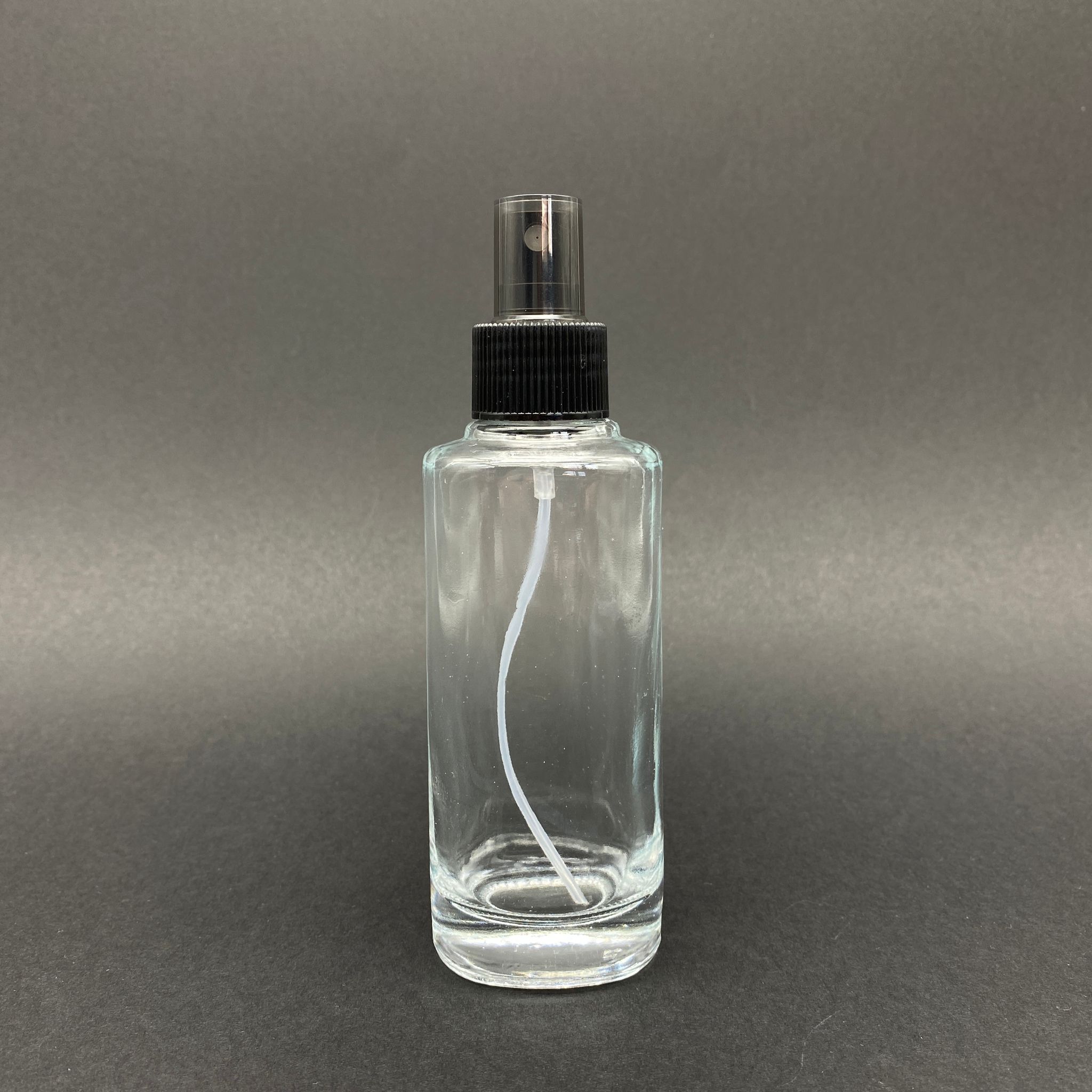 100 Cc Oval Parfüm Şişesi - Siyah Spreyli Takım - 100 Ml Cam Oval Parfüm Şişesi (Vidalı Ağız - Elle Kapanır - Tekrar Doldurulabilir)