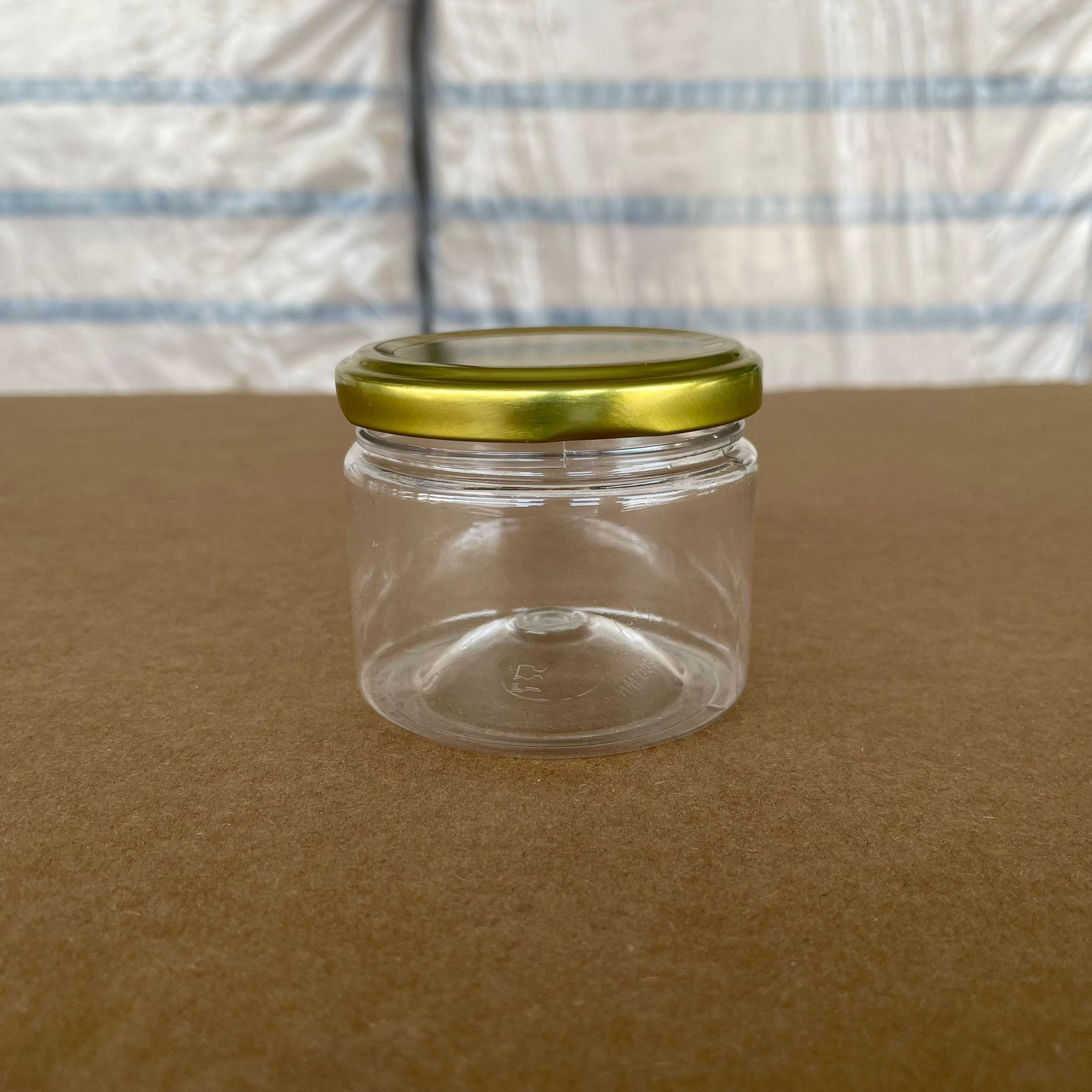 100 Cc Pet Kavanoz - Gold Metal Kapaklı - 100 Ml Plastik Kavanoz