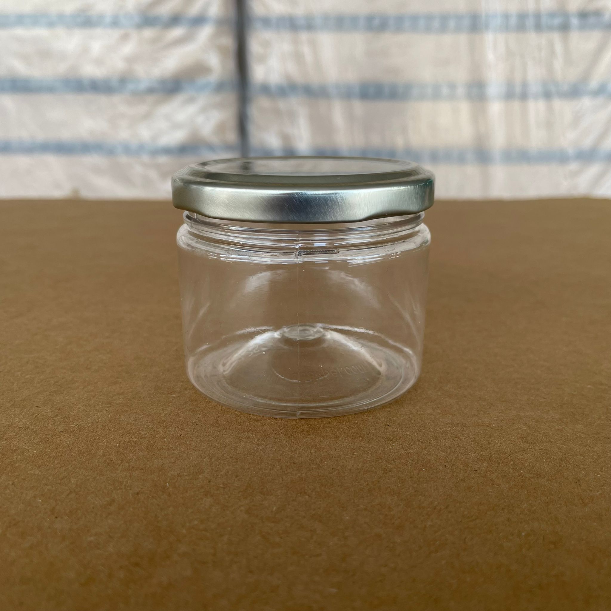100 Cc Pet Kavanoz - Gümüş  Metal Kapaklı - 100 Ml Plastik Kavanoz