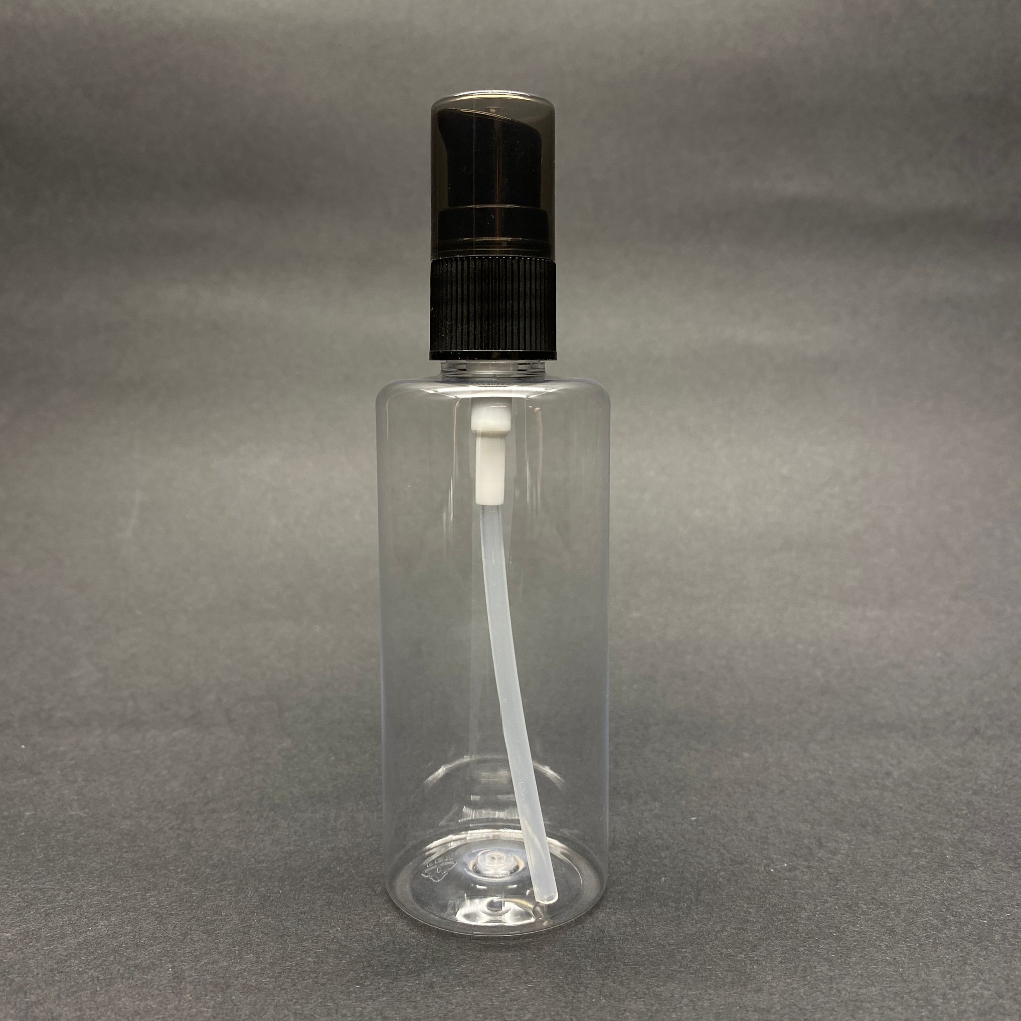 100 Cc Pet Şişe Silindir - Siyah Losyon Pompalı - 100 Ml Krem Pompalı Pet Şişe (Yoğun Kıvamlı Sıvılarda Kullanılır)