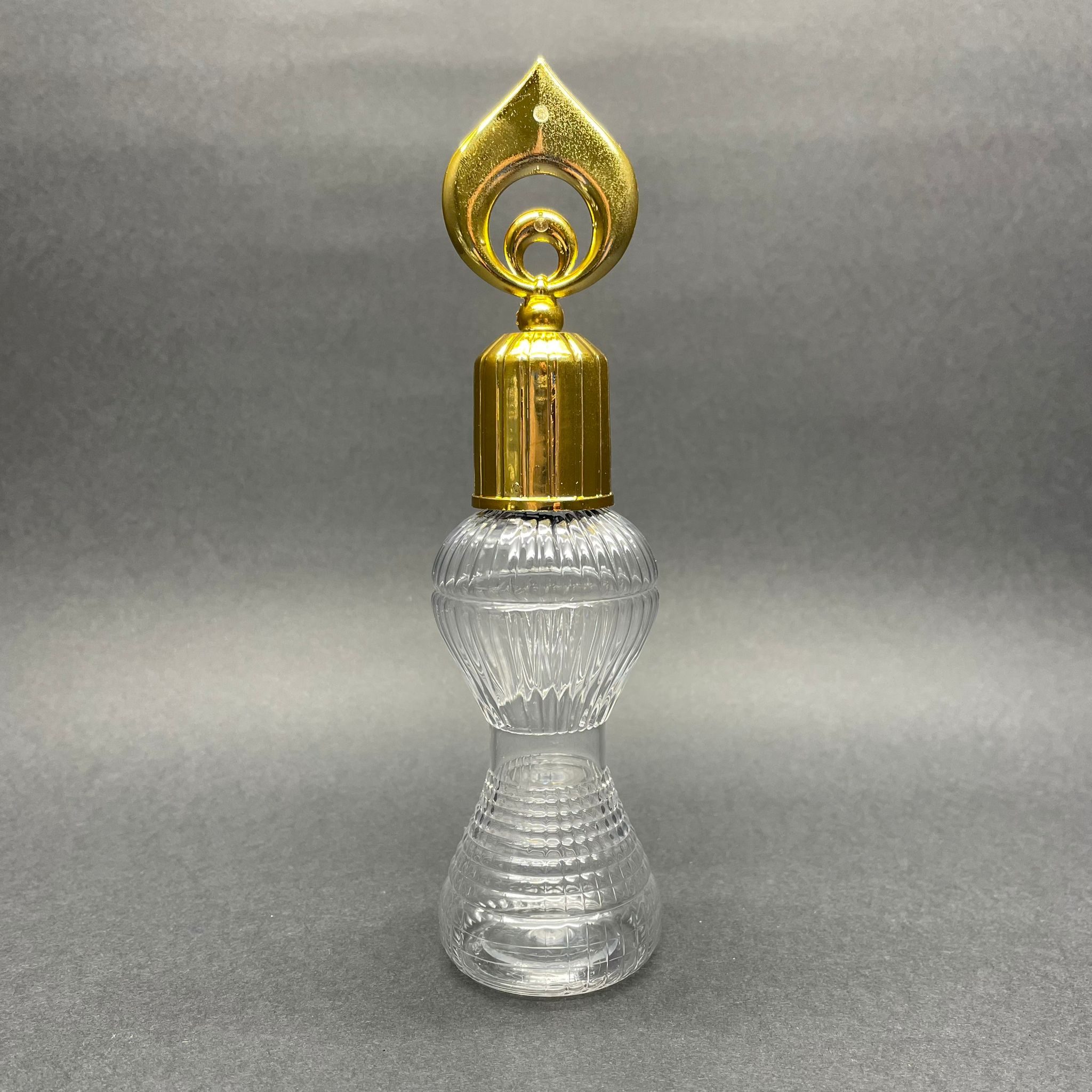 100 Cc Pırlanta Kolonya Şişesi - Campet - Gold Hilal Kapaklı Kolonya Tıpalı - 100 Ml Campet Kolonya Şişesi