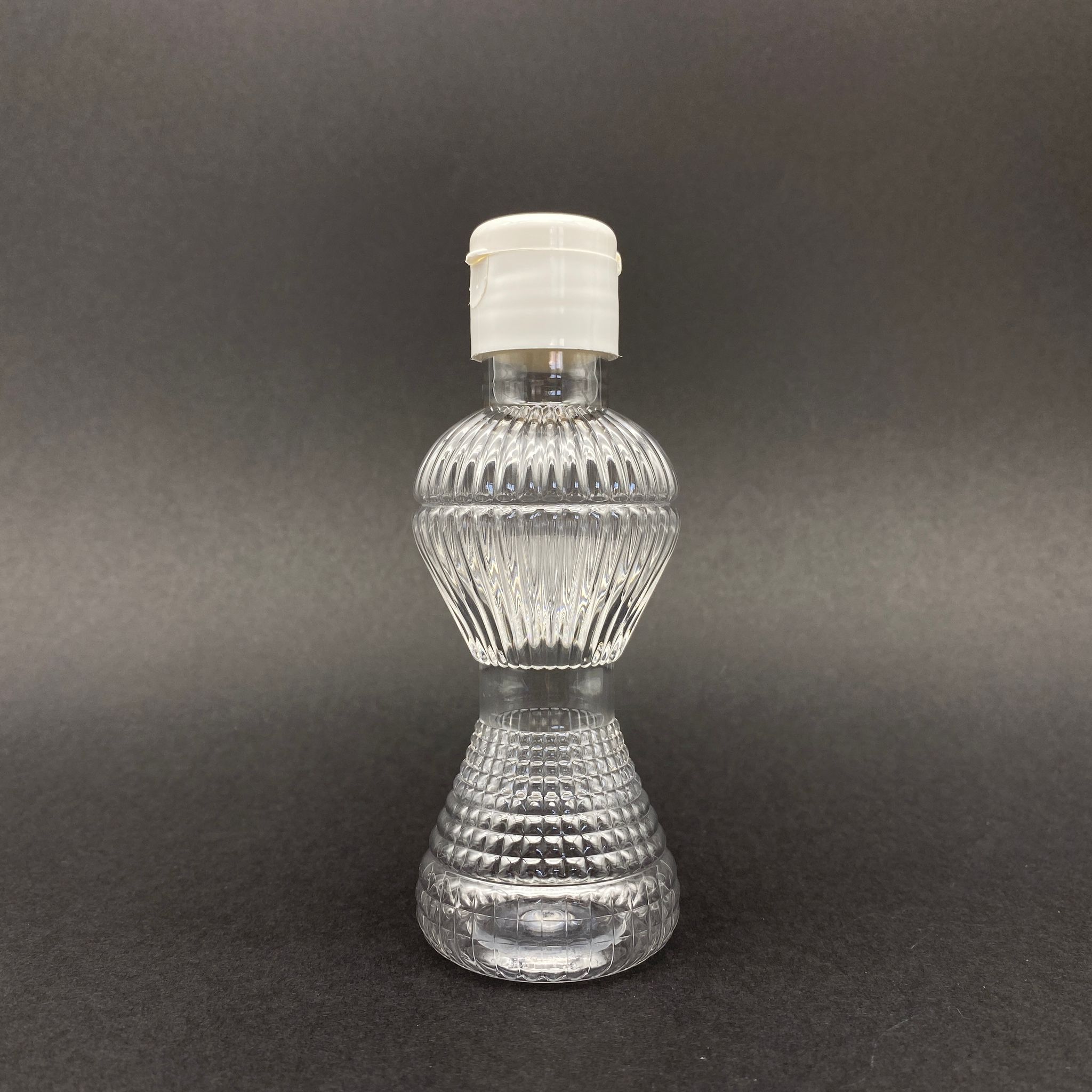 100 Cc Pırlanta Model Pet Şişe - Beyaz Fliptop Akıtıcı Kapaklı - 100 Ml Akıtıcılı Plastik Şişe