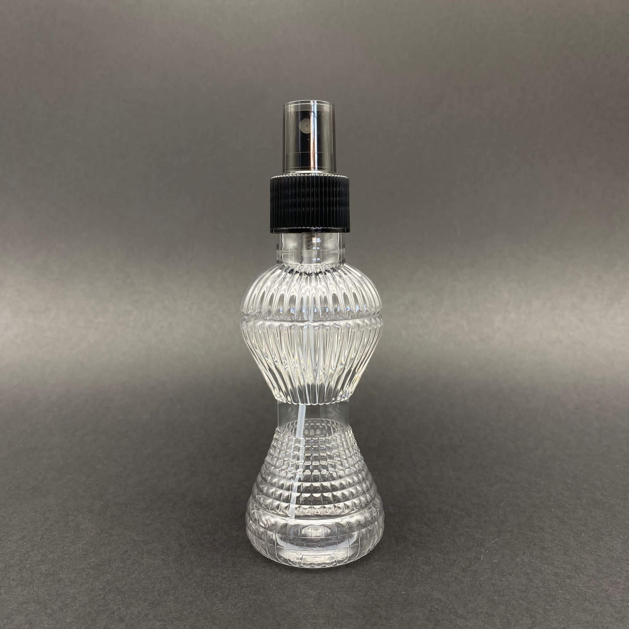 100 Cc Pırlanta Model Pet Şişe - Siyah Spreyli - 100 Ml Spreyli Plastik Şişe