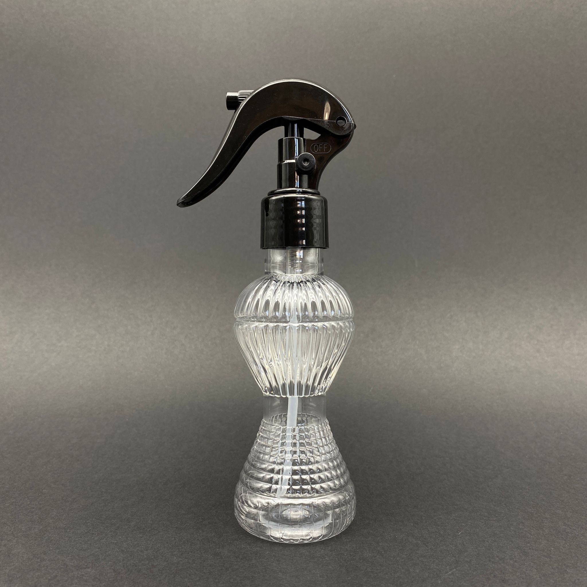 100 Cc Pırlanta Model Pet Şişe - Siyah Triger Spreyli - 100 Ml Spreyli Plastik Şişe (Duman Şeklinde Püstürtür)