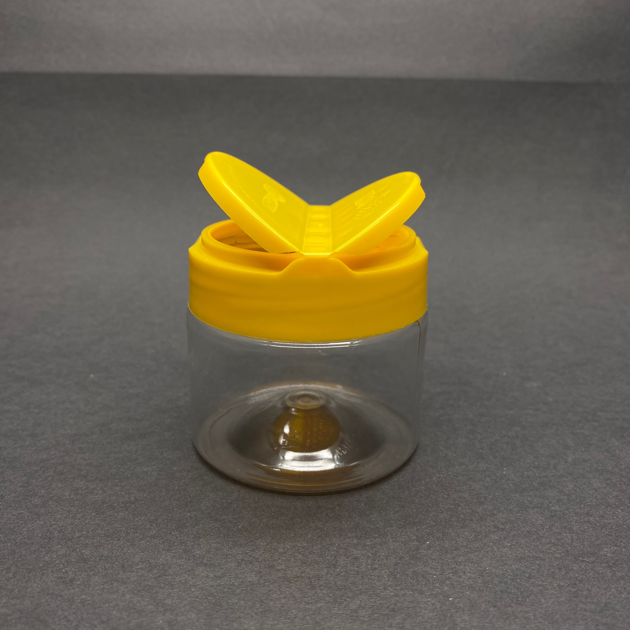 100 Cc Plastik Baharatlık Kavanoz - 100 Ml Baharat Kavanozu - Sarı Açılır Kapanır Kapaklı