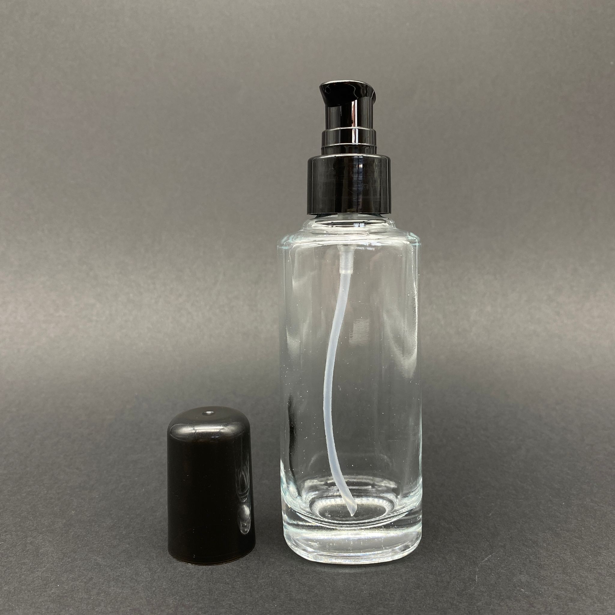 100 Cc Rebul Model Siyah Losyon Pompalı Şişe - 100 Ml Cam Pompalı Şişe (Yoğun Kıvamlı Sıvılarda Kullanılır)