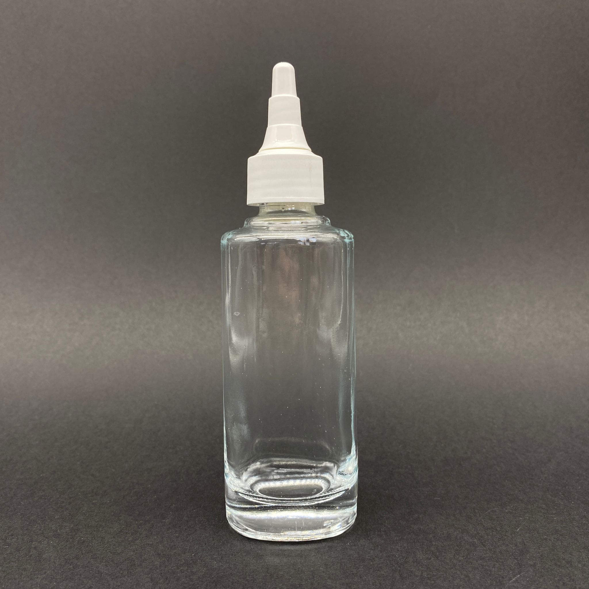 100 Cc Rebul Şişe - Beyaz Asansör Kapaklı - 100 Ml Rebul Model Cam Akıtıcılı Şişe