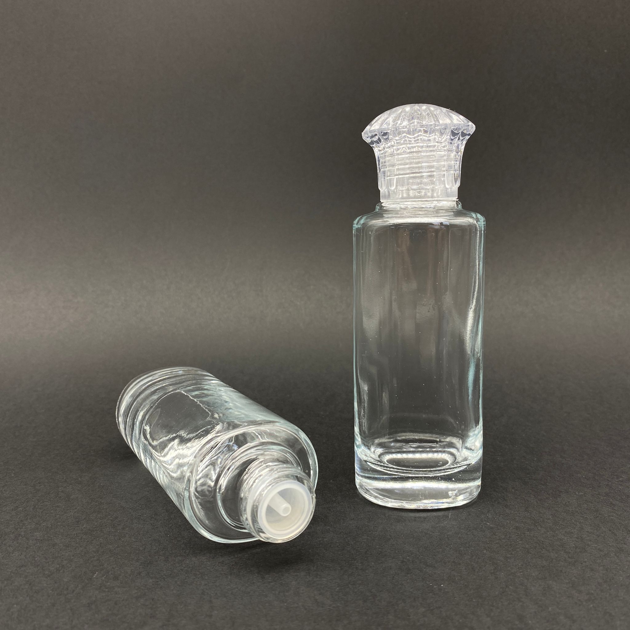 100 Cc Rebul Şişe - Kristal Kapaklı - Kolonya Tıpalı - 100 Ml Rebul Model Cam Kolonya Şişesi