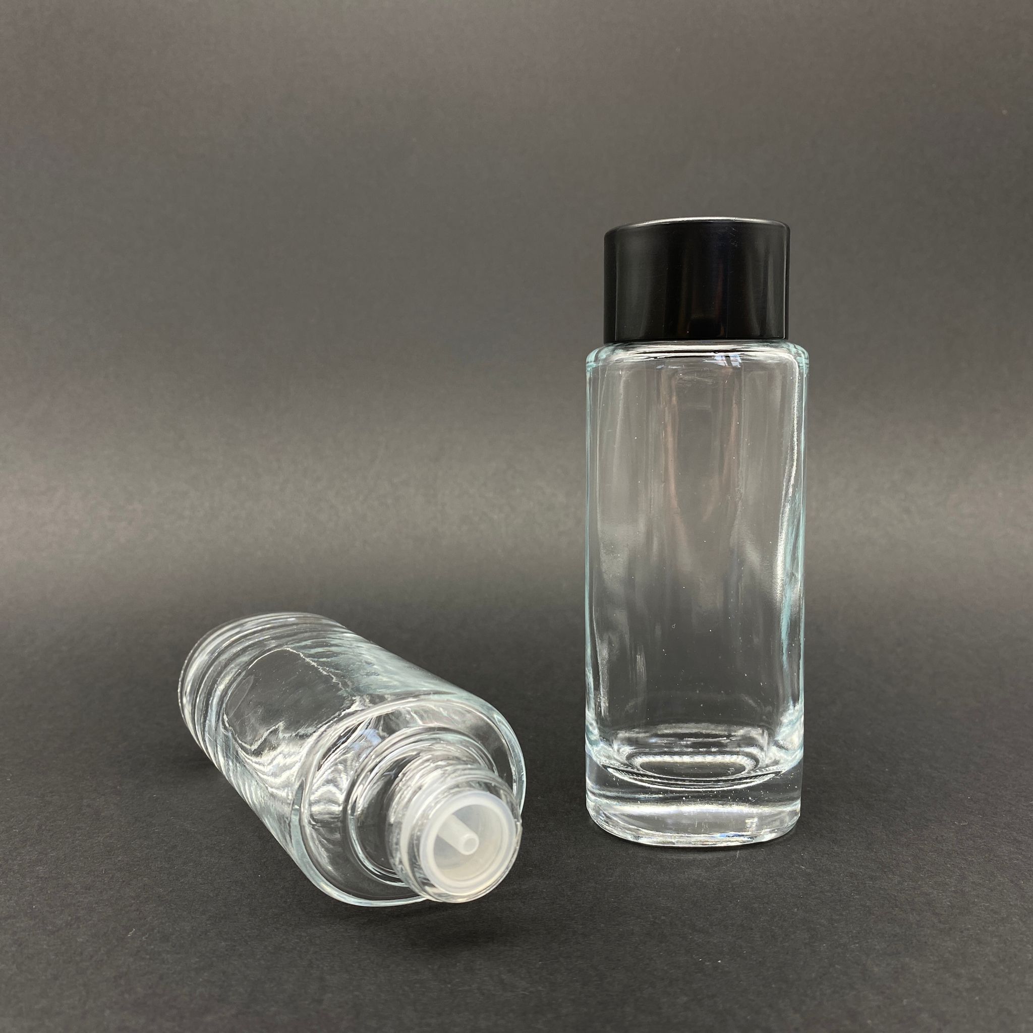 100 Cc Rebul Şişe - Siyah Kolonya Kapaklı - Kolonya Tıpalı - 100 Ml Rebul Model Cam Kolonya Şişesi