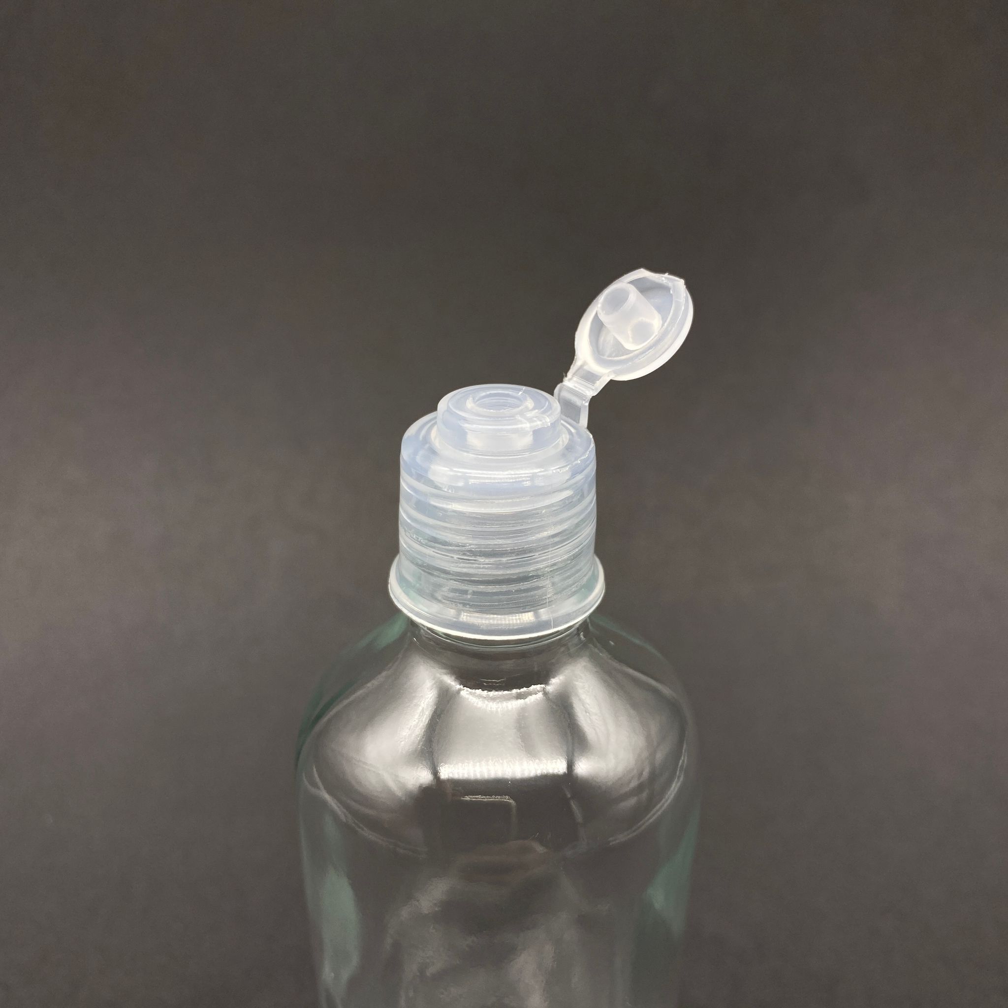 100 Cc Şeffaf Cam Şişe - Akıtıcılı Fliptop Kapaklı - 100 Ml Cam Şişe