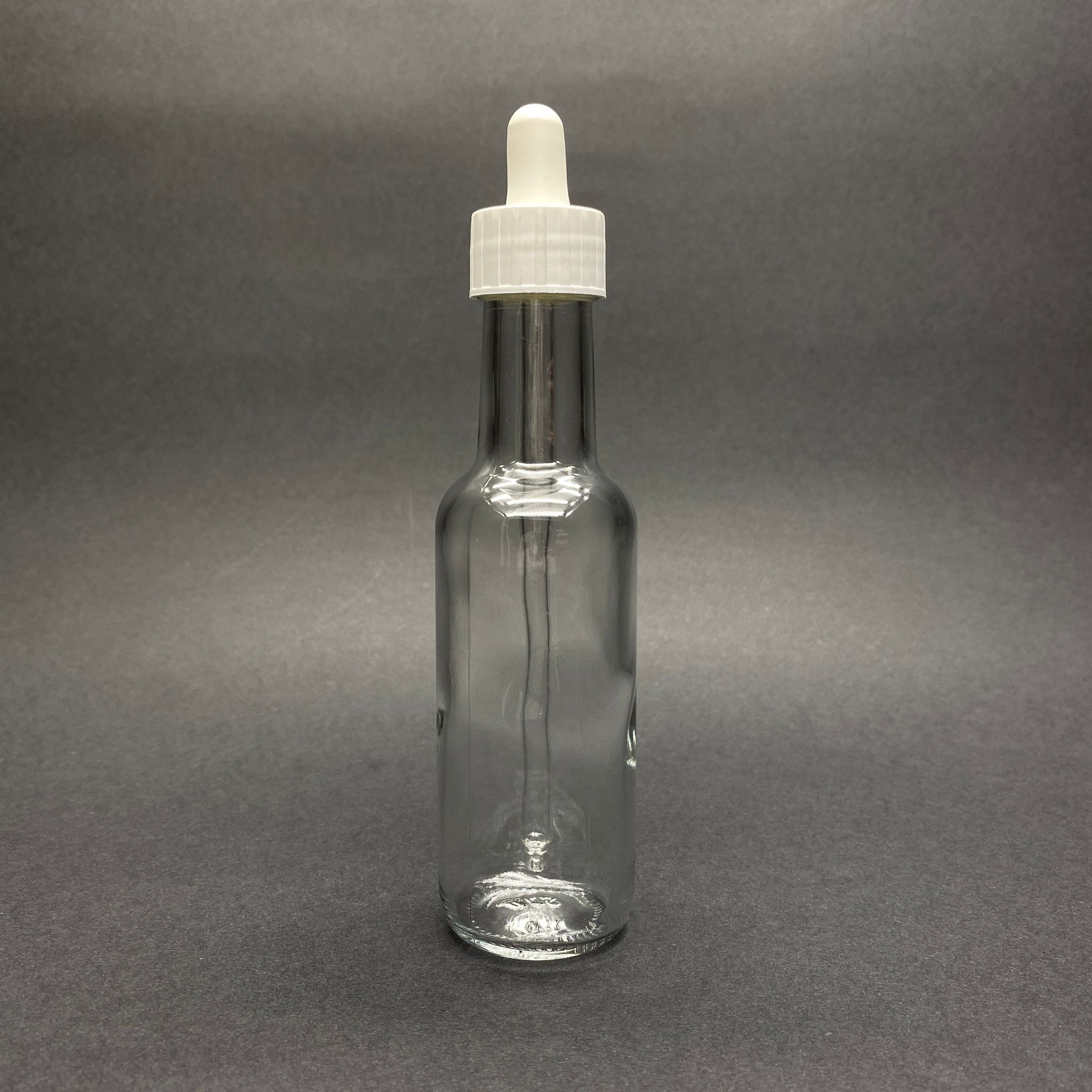 100 Cc Şeffaf Dorika Cam Damlalıklı Şişe - Beyaz Emzik - Beyaz Plastik Kapak - 100 Ml Saydam Cam Damlalıklı Şişe