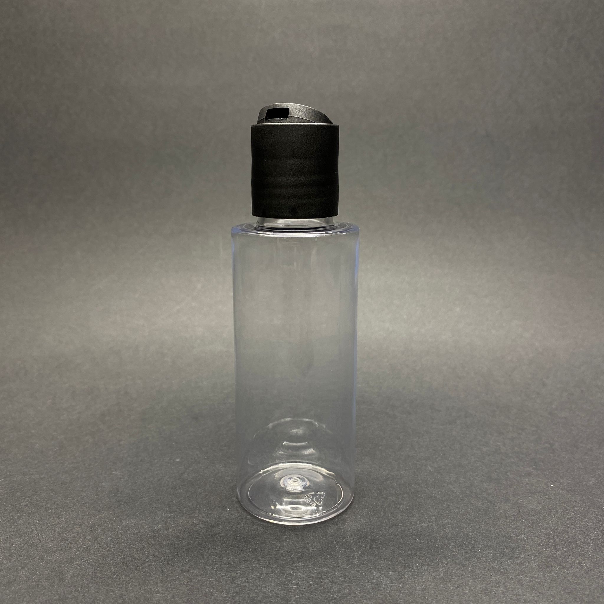 100 Cc Şeffaf Küt Boyunlu Pet Şampuan Şişesi -  100 Ml Siyah Disktop Şampuan Kapaklı
