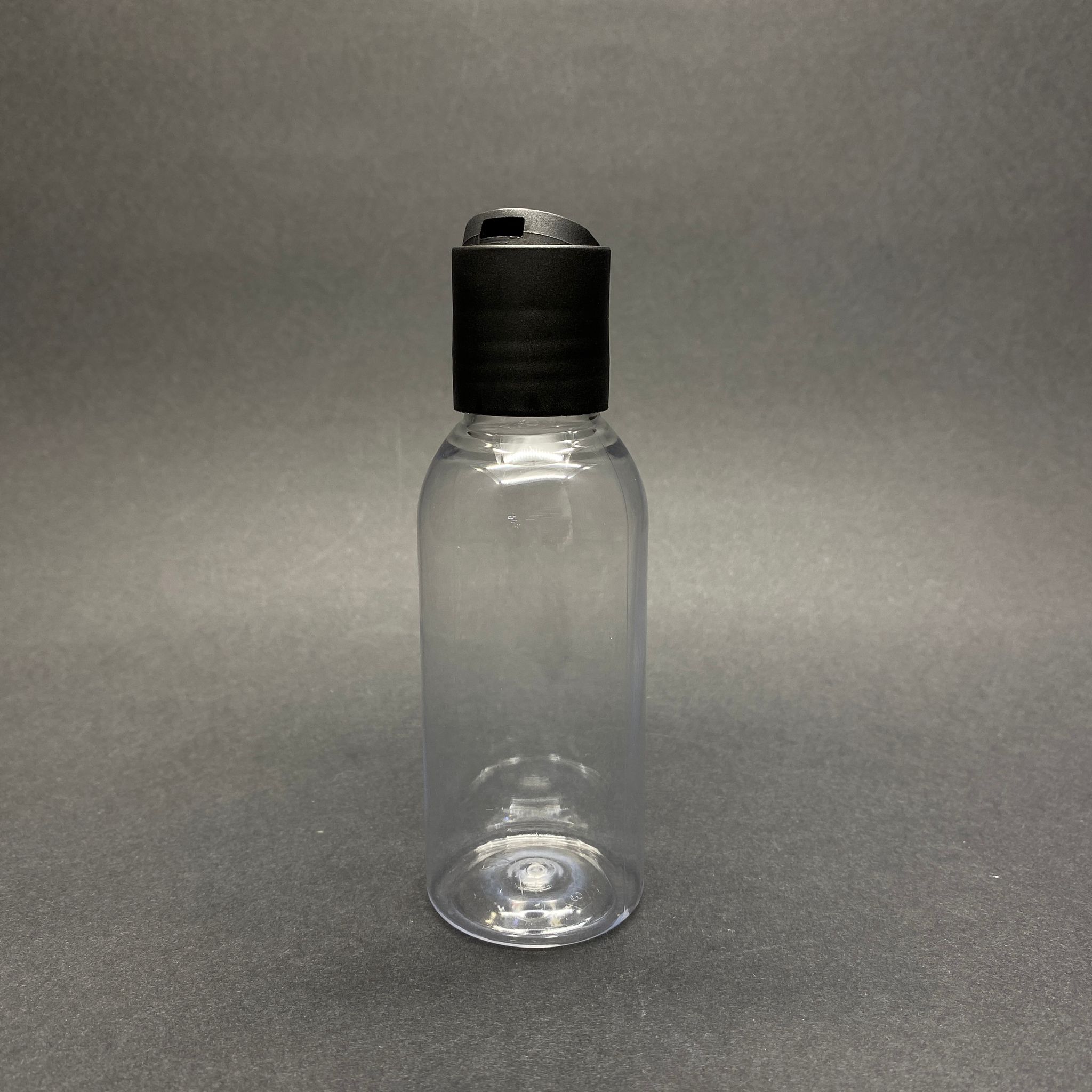 100 Cc Şeffaf Oval Boyunlu Pet Şampuan Şişesi -  100 Ml Siyah Disktop Şampuan Kapaklı