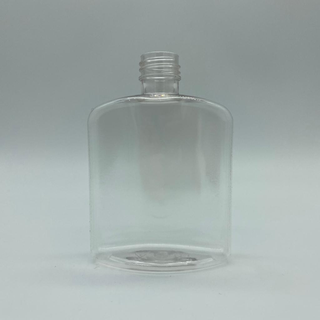 100 Cc Şeffaf Yassı Model Pet Şişe Kapaksız (18 Ağız)