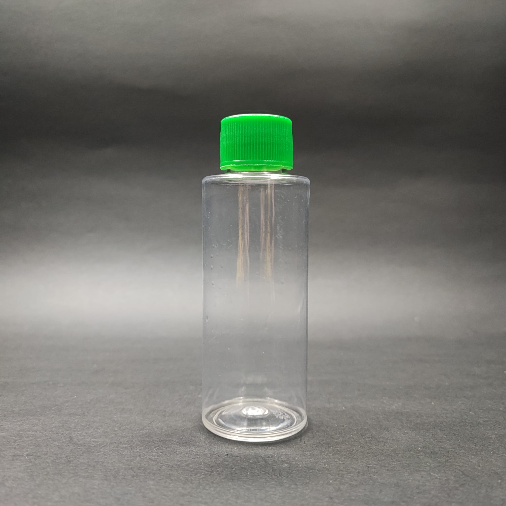 100 Cc Sert Pet Şişe - Contalı Yeşil Kapaklı - 100 Ml Kapaklı Plastik Şişe