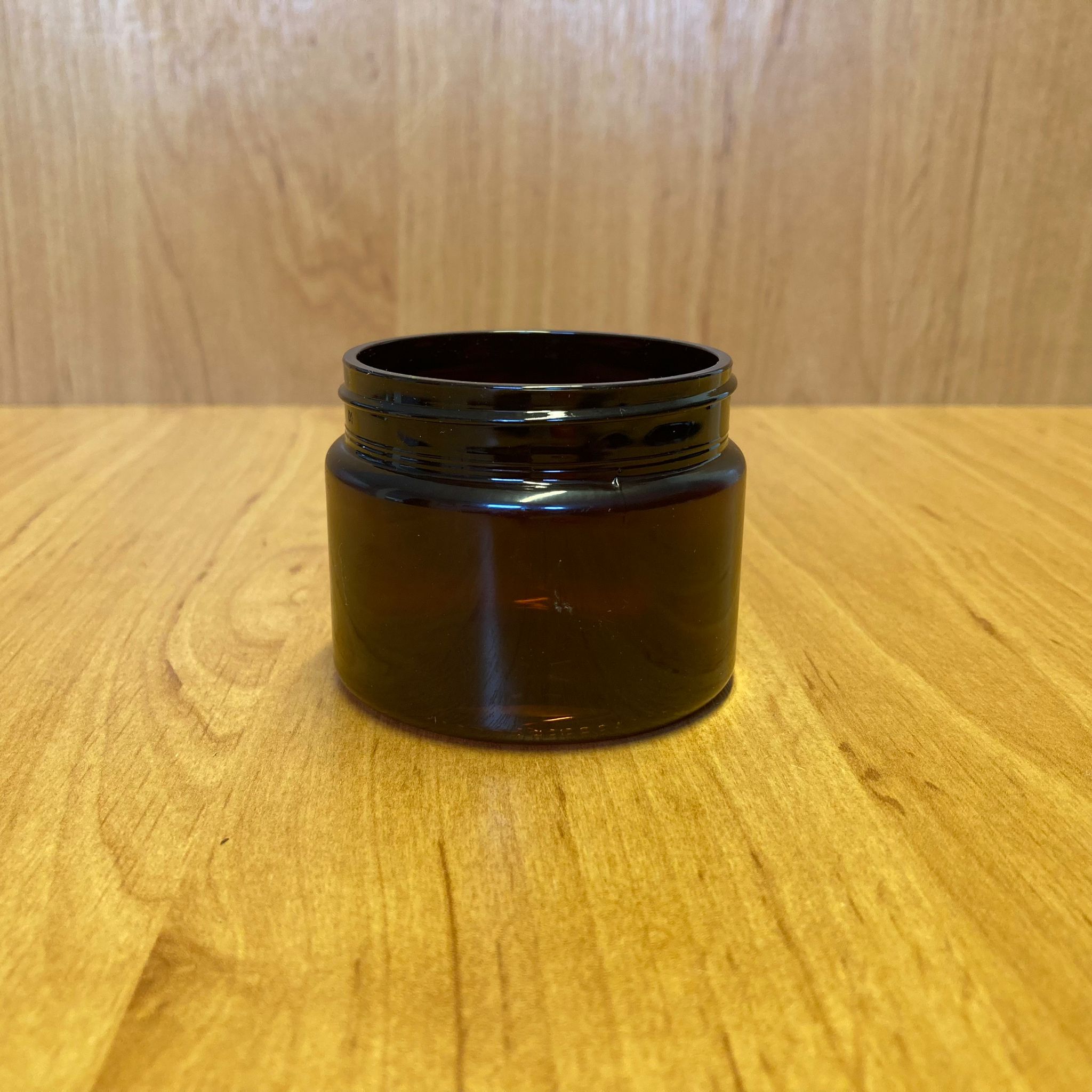 100 Cc Sert Plastik Amber Krem Kavanozu Kapaksız (57 Ağız) 100 Ml Kahverengi Plastik Kavanoz