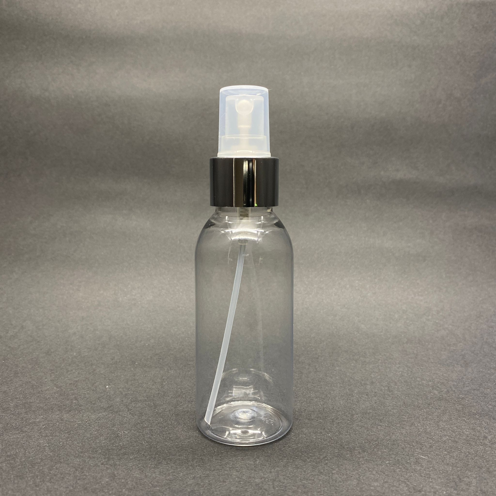 100 Cc Sert Plastik Şişe Gümüş Spreyli Takım - 100 Ml Spreyli Pet Şişe