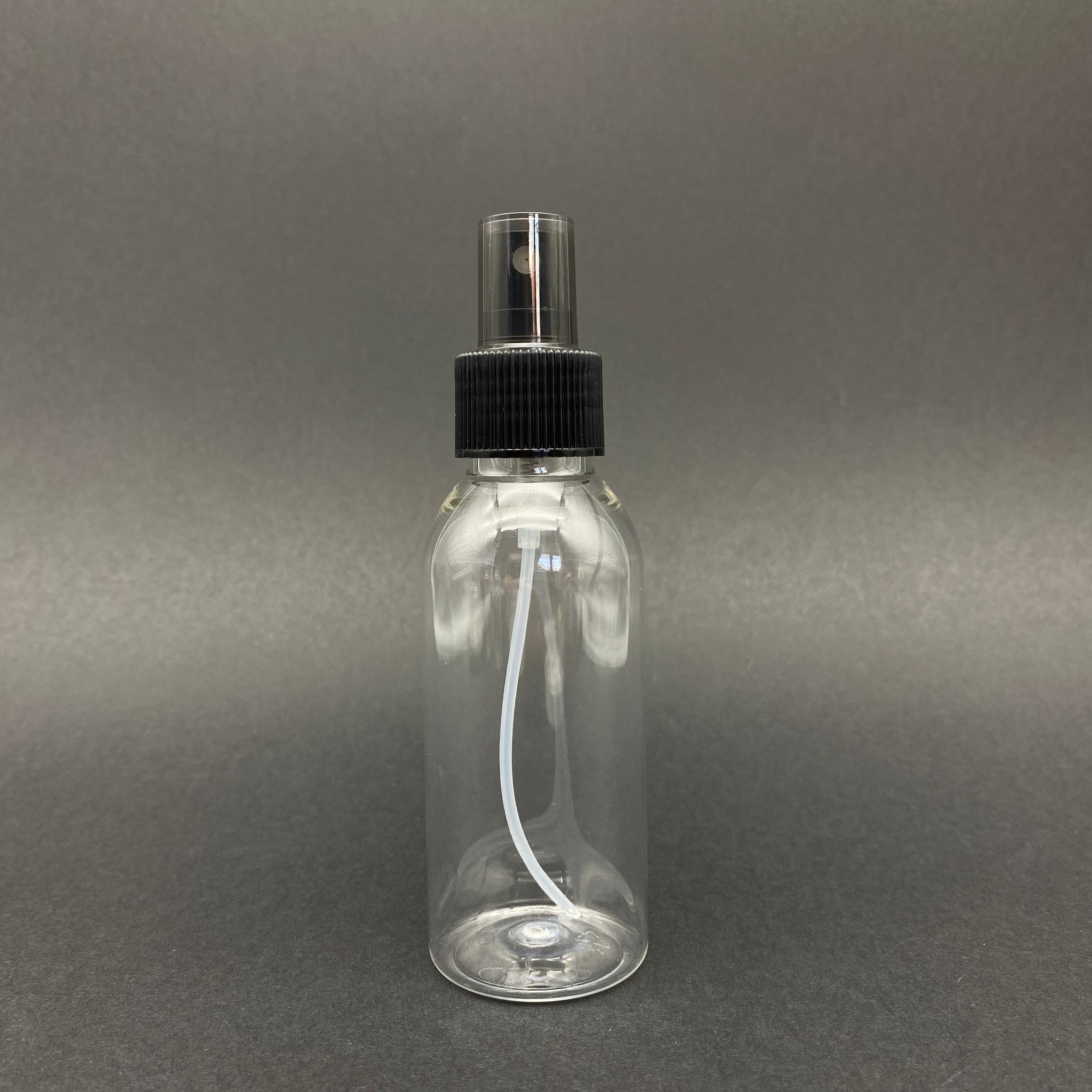 100 Cc Sert Plastik Şişe Siyah Spreyli Takım - 100 Ml Spreyli Pet Şişe
