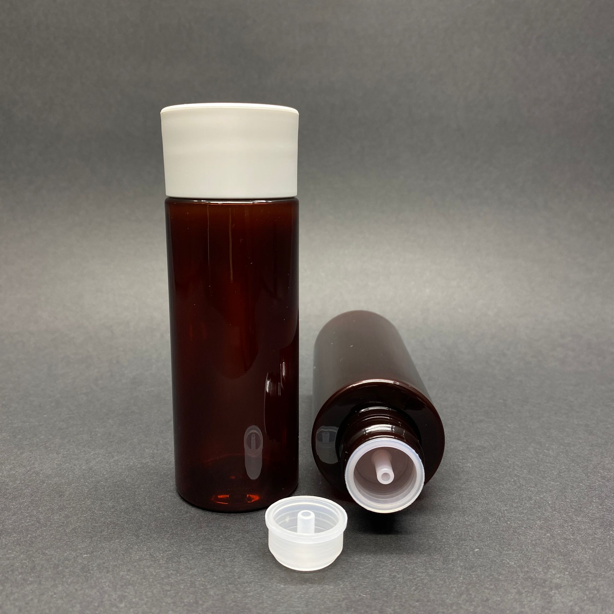 100 Cc Silindir Keskin Küt Model Sert (17 Gr) Pet Şişe - Beyaz Derin Kapaklı + Kolonya Tıpalı - Ağız Çapı 24 Mm - Amber (Kolonya Şişesi, Losyon Şişesi, Gülsuyu Şişesi, Şampuan Şişesi Vb. Çok Amaçlı Kalın Pet Şişe)