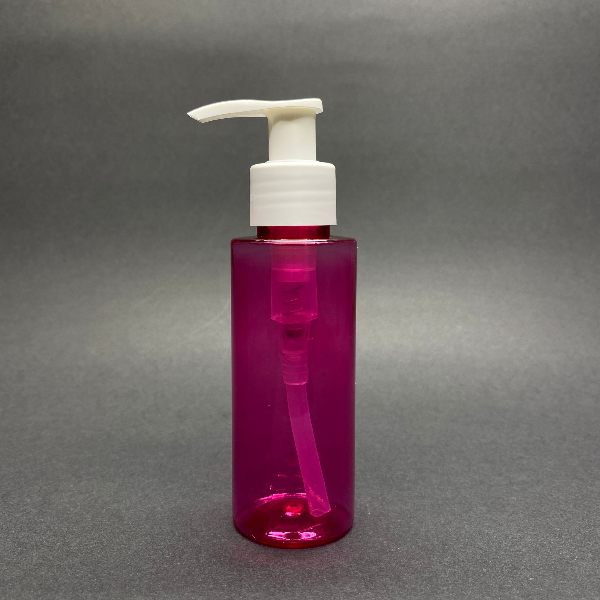 100 Cc Silindir Keskin Küt Model Sert (17 Gr) Pet Şişe - Beyaz Sıvı Sabun Pompalı - Jel, Peelıng, Serum, Güneş Kremi Gibi Yoğun Kıvamlı Sıvılar İçin- Ağız Çapı 24 Mm - Pembe