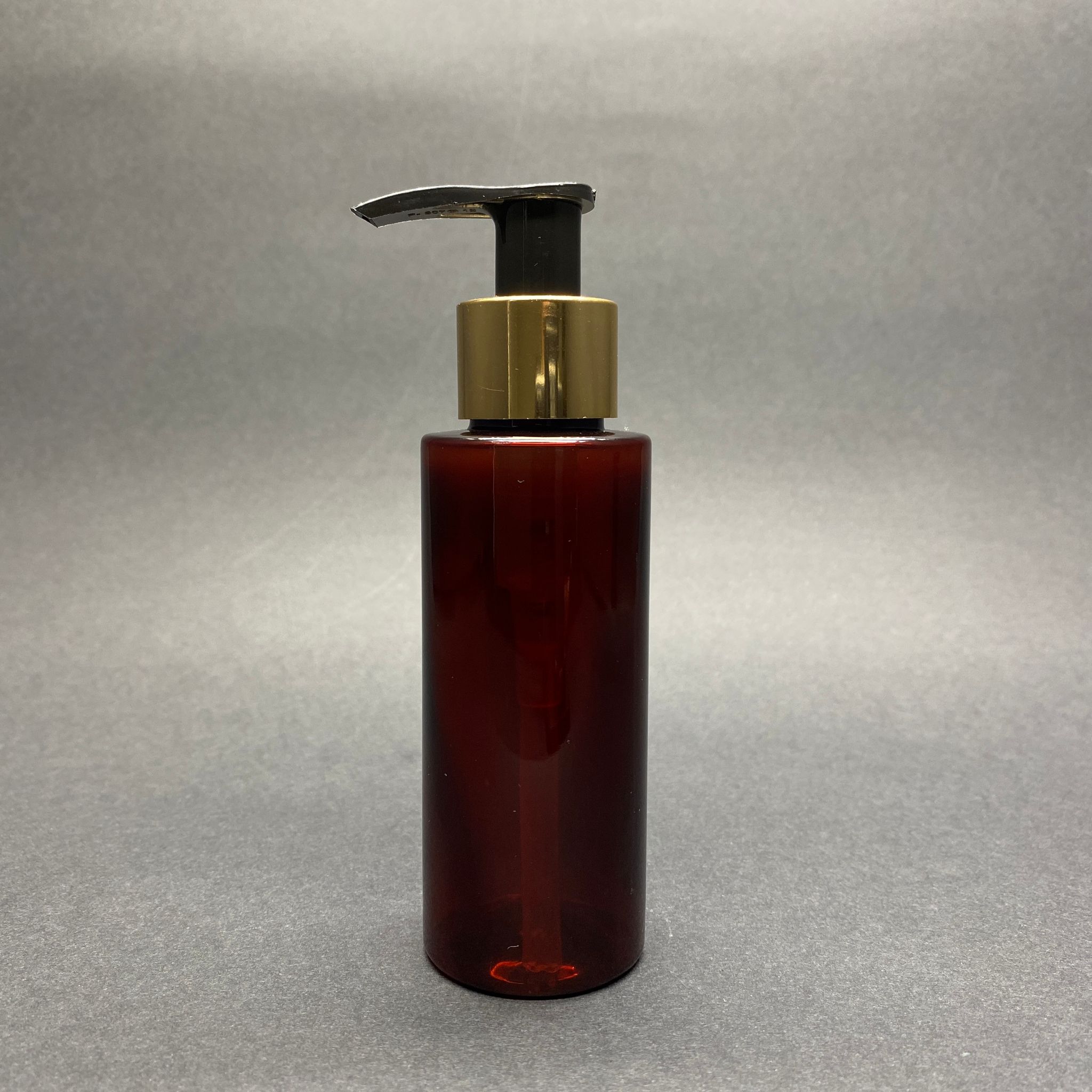 100 Cc Silindir Keskin Küt Model Sert (17 Gr) Pet Şişe - Gold Sıvı Sabun Pompalı - Jel, Peelıng, Serum, Güneş Kremi Gibi Yoğun Kıvamlı Sıvılar İçin- Ağız Çapı 24 Mm - Amber