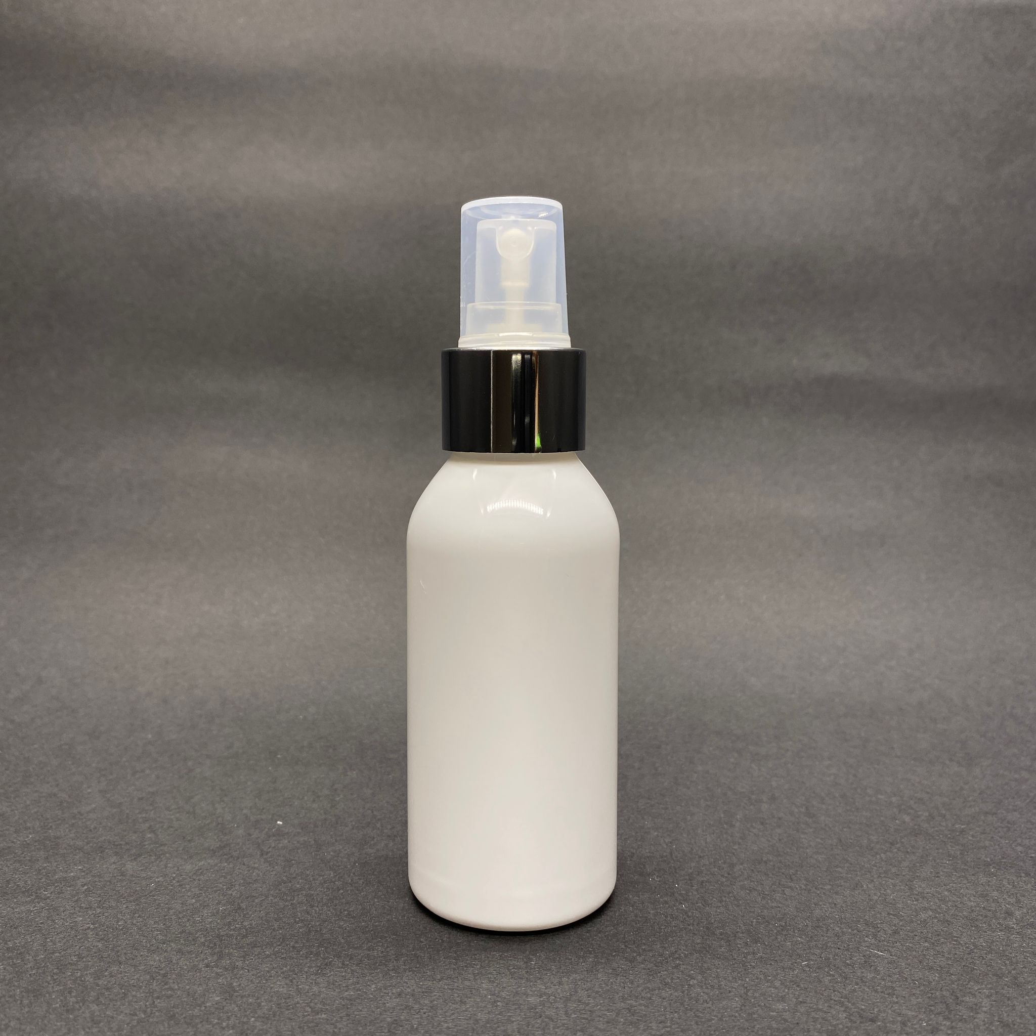 100 Cc Silindir Model Parlak Sert Şişe - Gümüş Metal Spreyli - 100 Ml Parlak Beyaz Spreyli Plastik Şişe