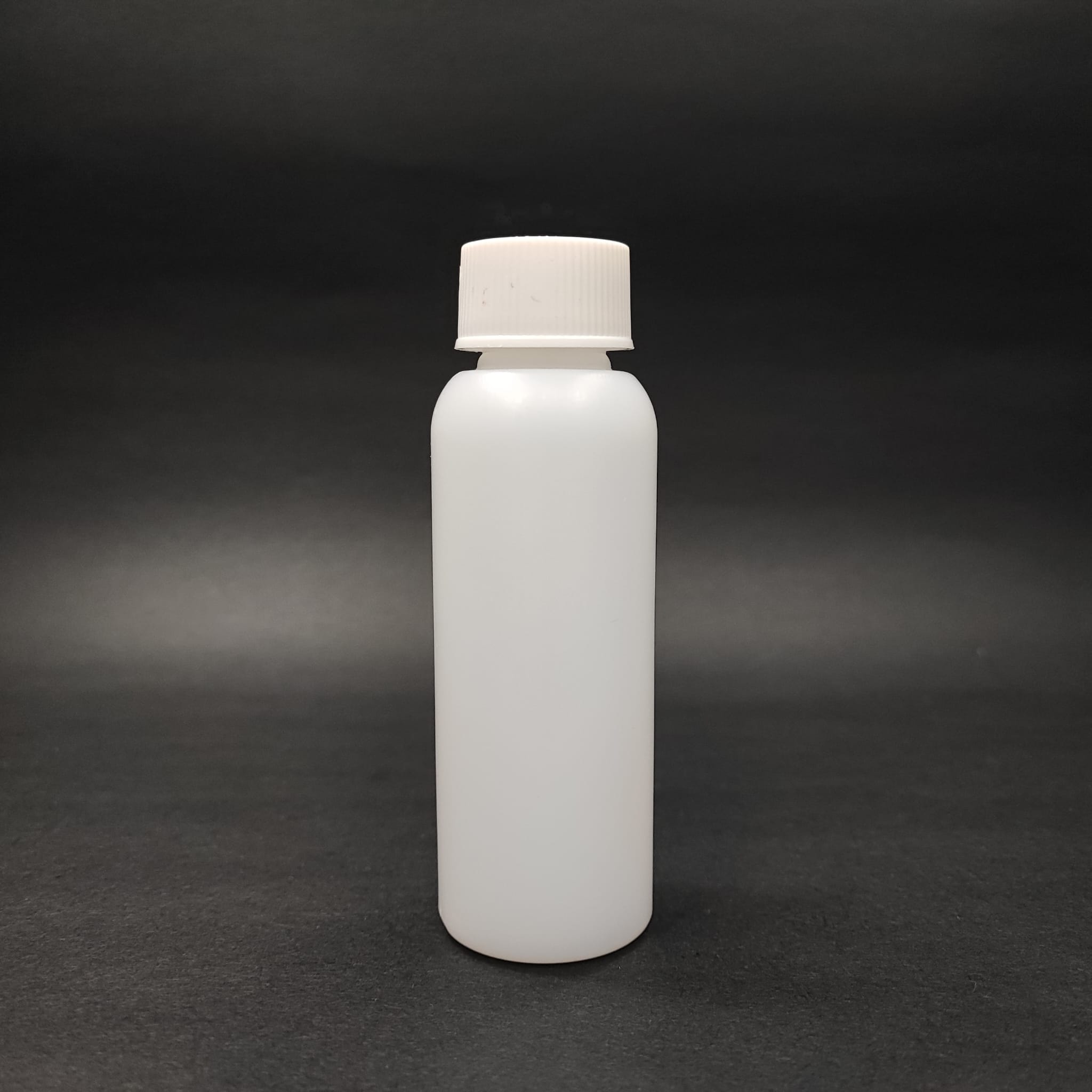 100 Cc Silindir Yarı Saydam Polietilen Şişe + Beyaz Çocuk Kilitli Kapak (Sızdırmaz Köpük Contalı) - 100 Ml Çocuk Kilitli Pet Şişe