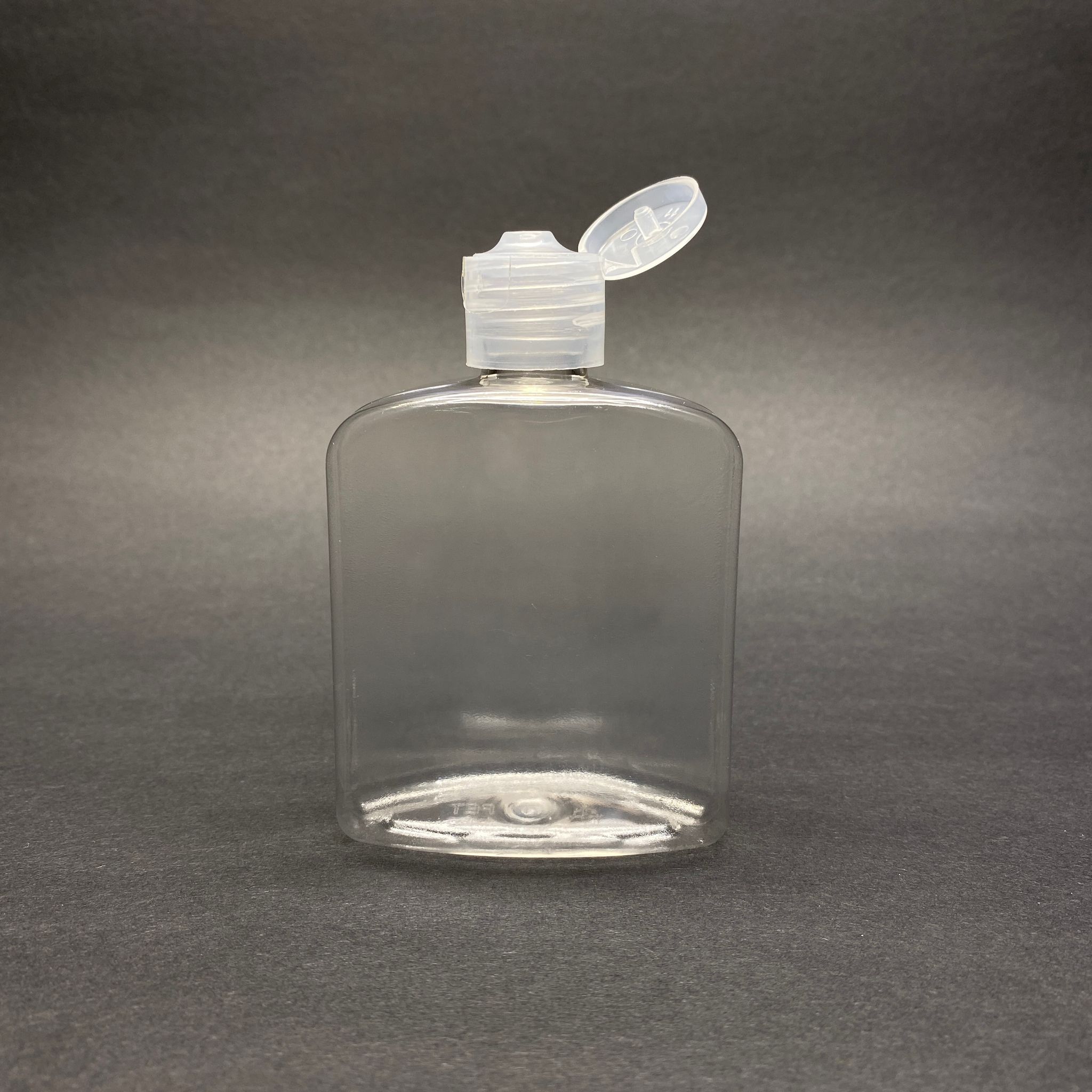 100 Cc Yassı Pet Şişe - Şeffaf Fliptop Kapaklı - 100 Ml Açılır Kapanır Akıtıcılı Kapaklı Pet Şişe - Pet Kolonya , Dezenfektan Şişesi